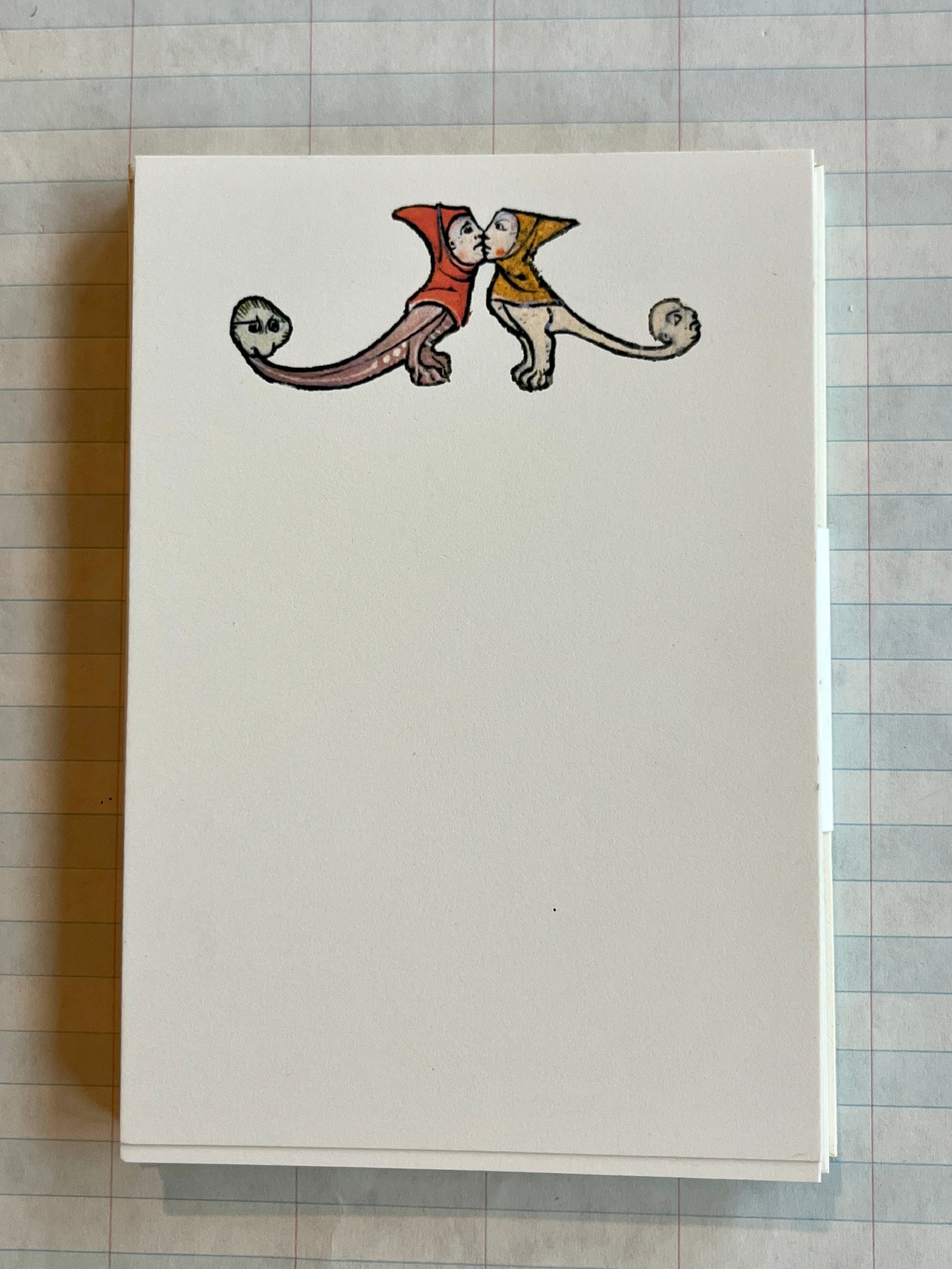 Kissing Beasts Mini Printed Stationery