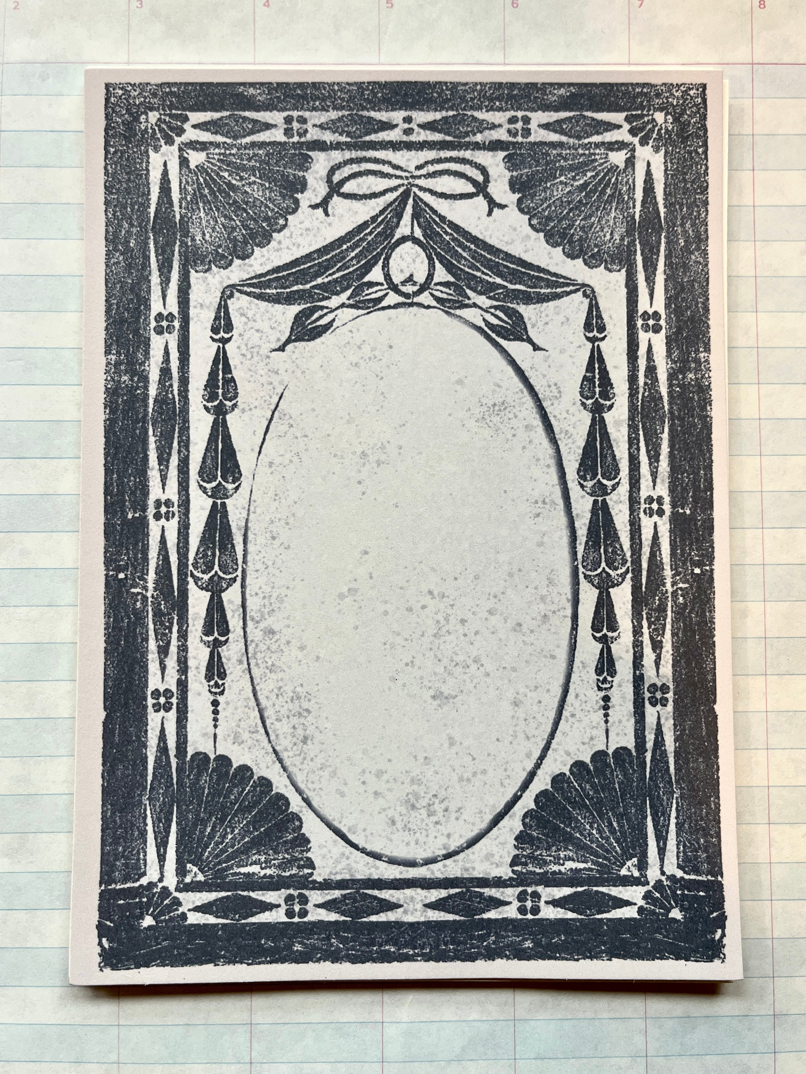 New England Stone Rubbings Full Scene Stationery