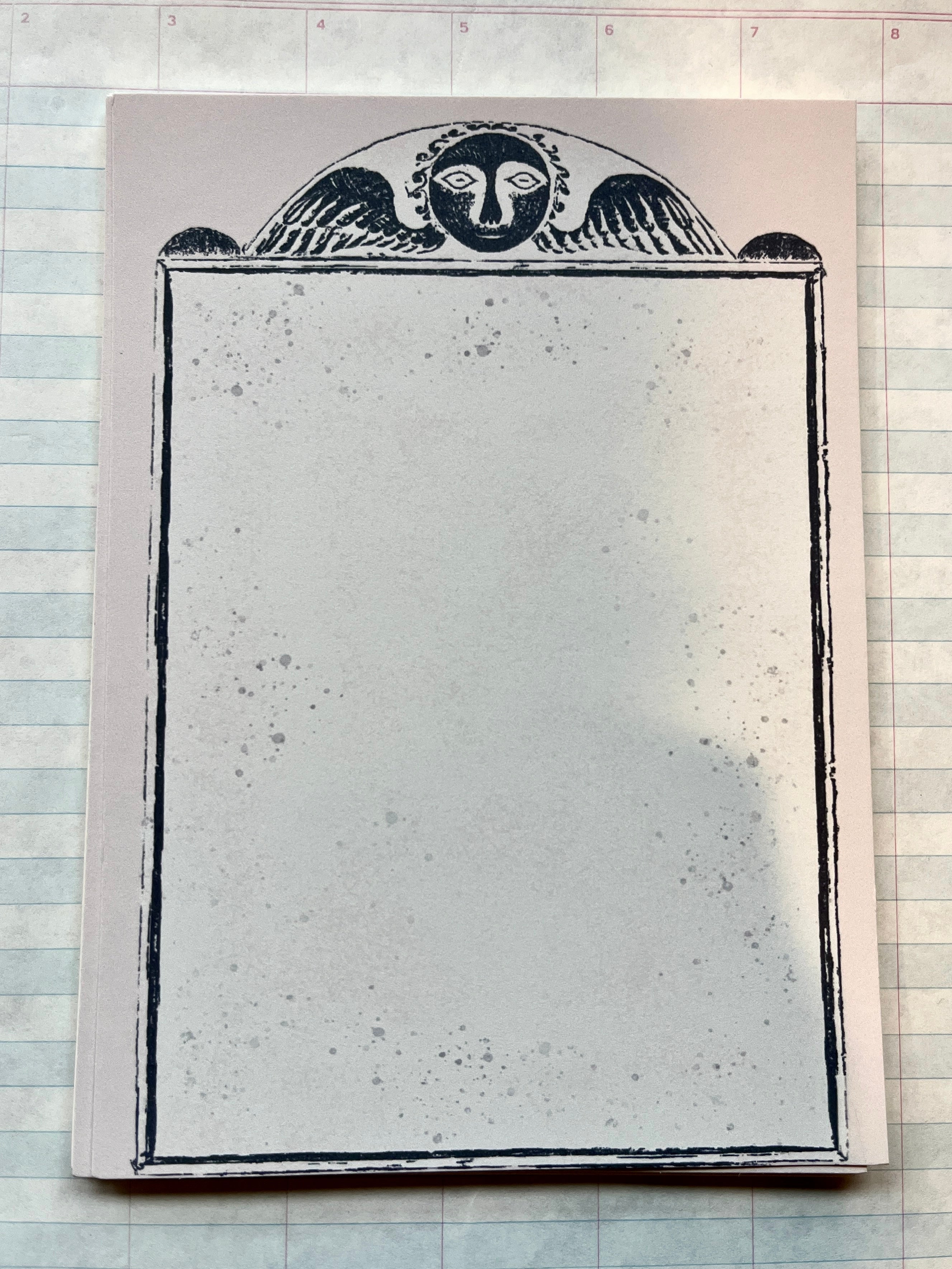 New England Stone Rubbings Full Scene Stationery