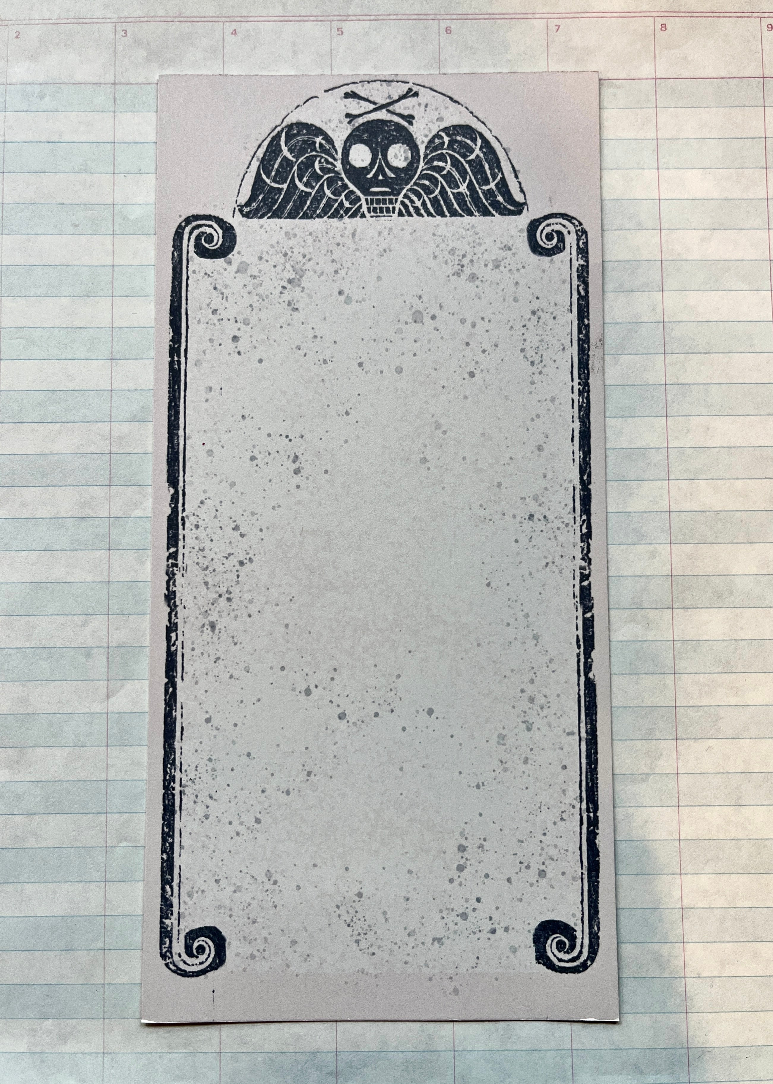 New England Stone Rubbings Tall Stationery