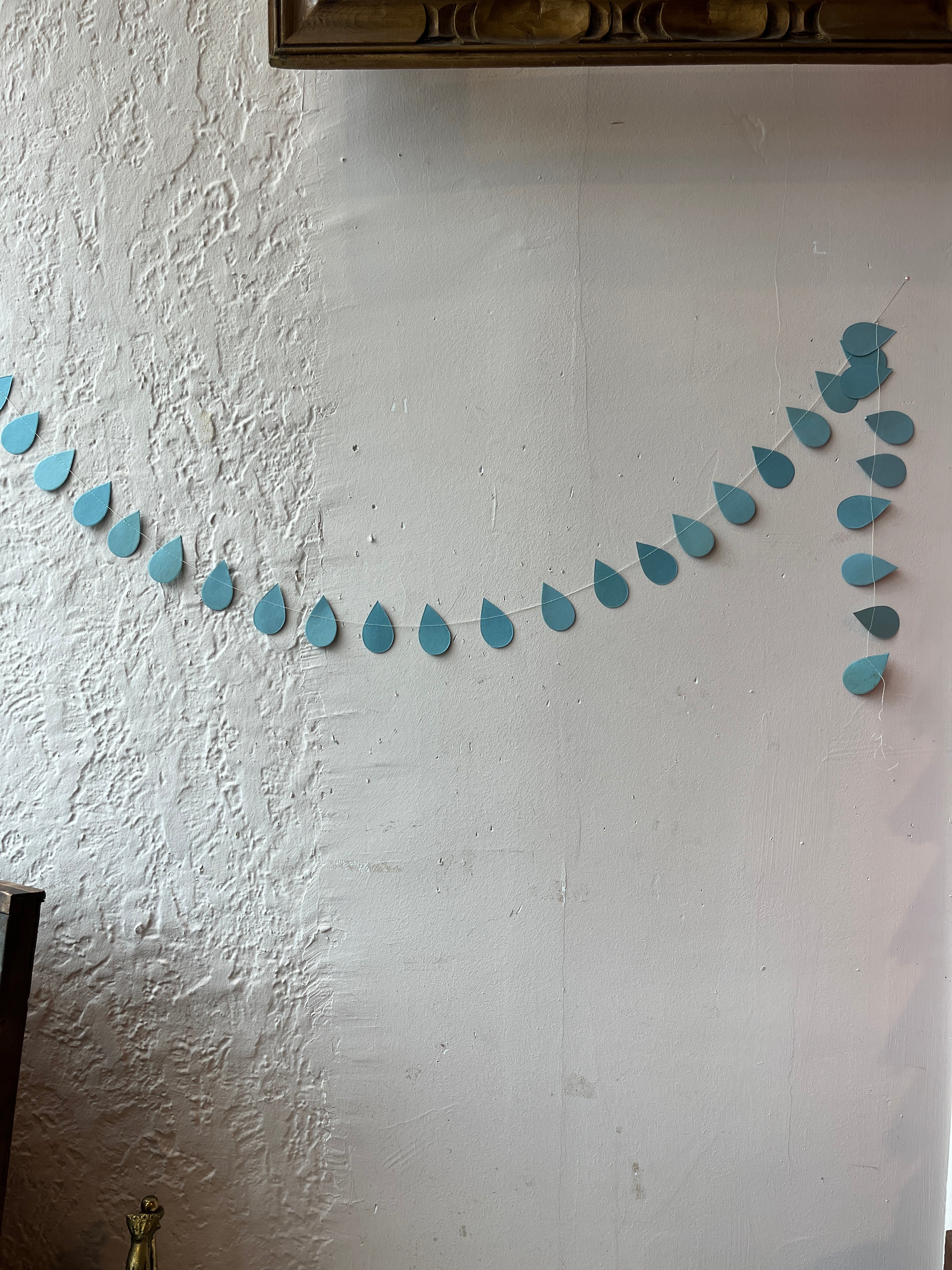 Stitched Raindrop Garland