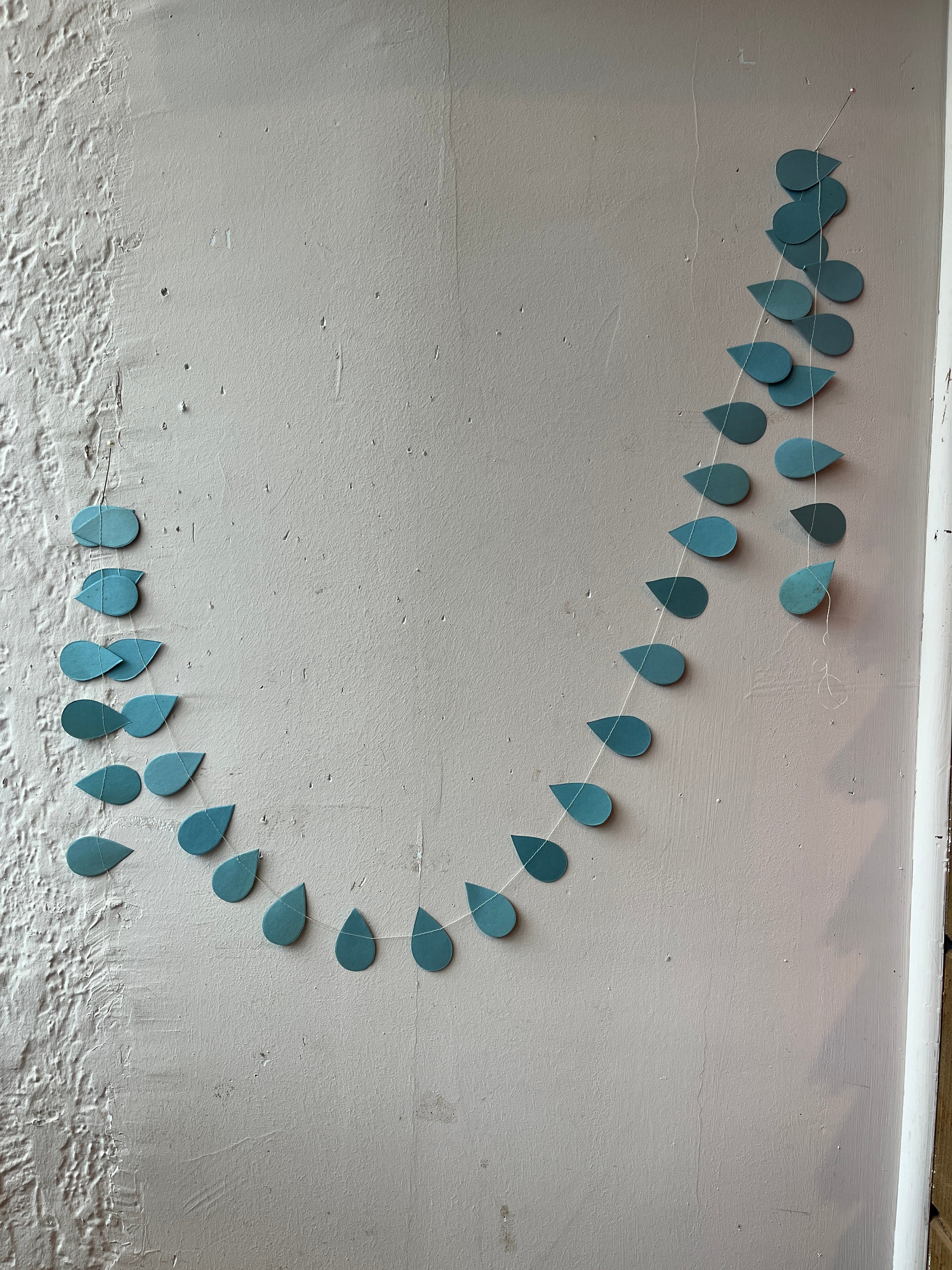 Stitched Raindrop Garland