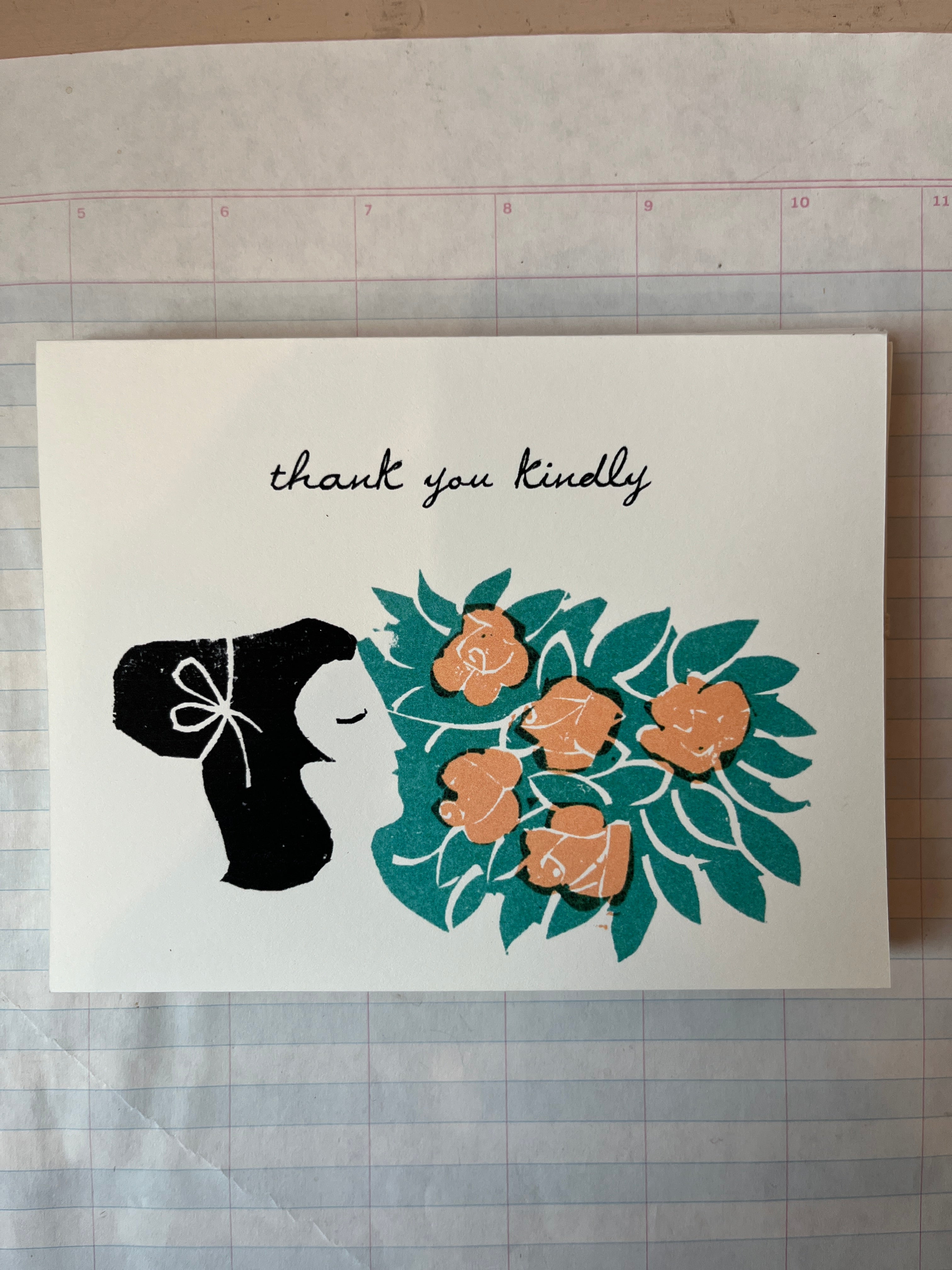 Thank You Kindly Girl Notecard Set