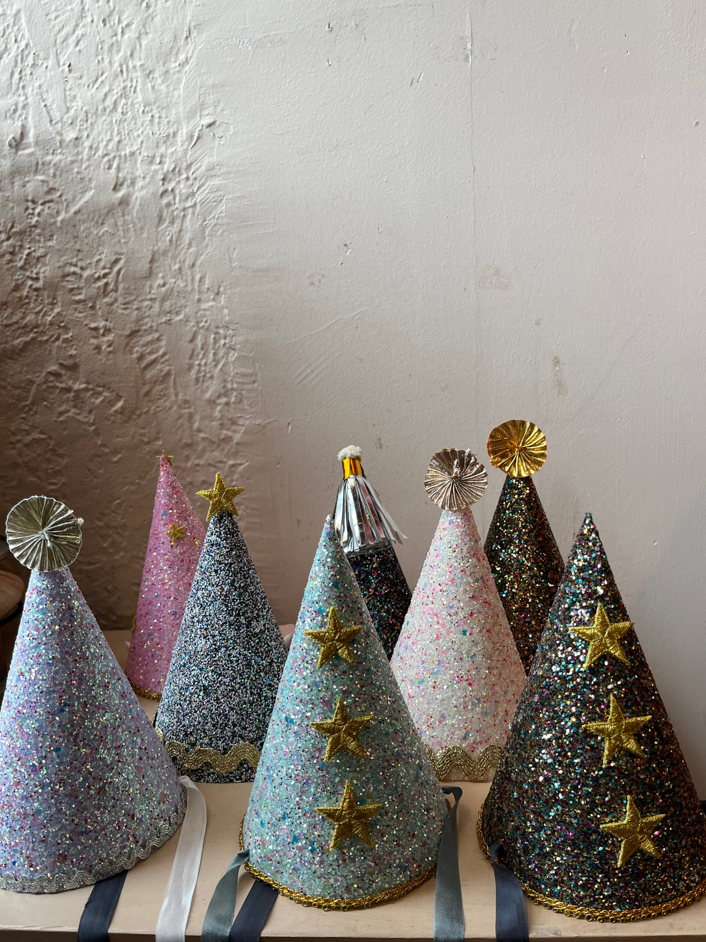 Glittery Party Hats