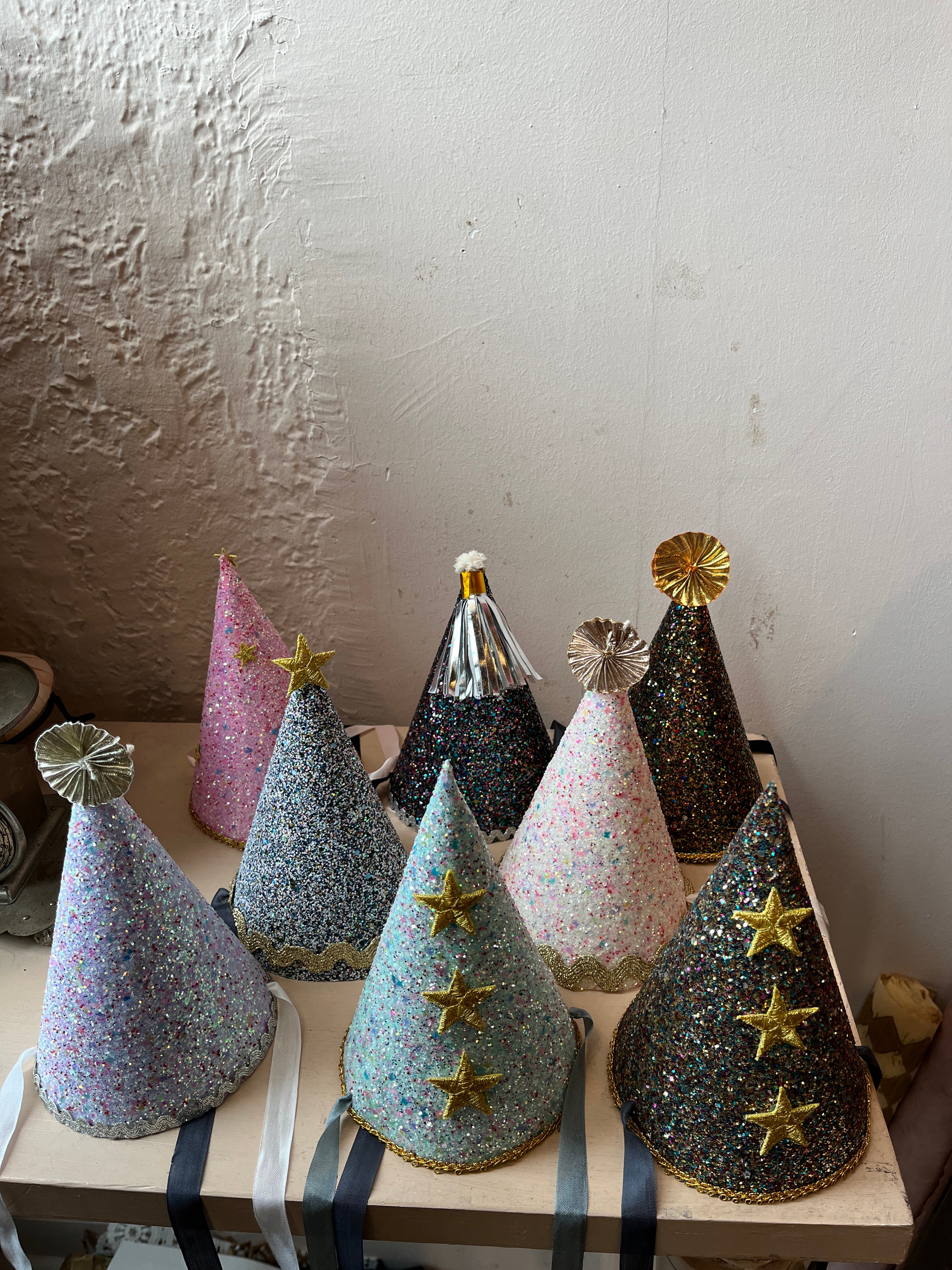 Glittery Party Hats