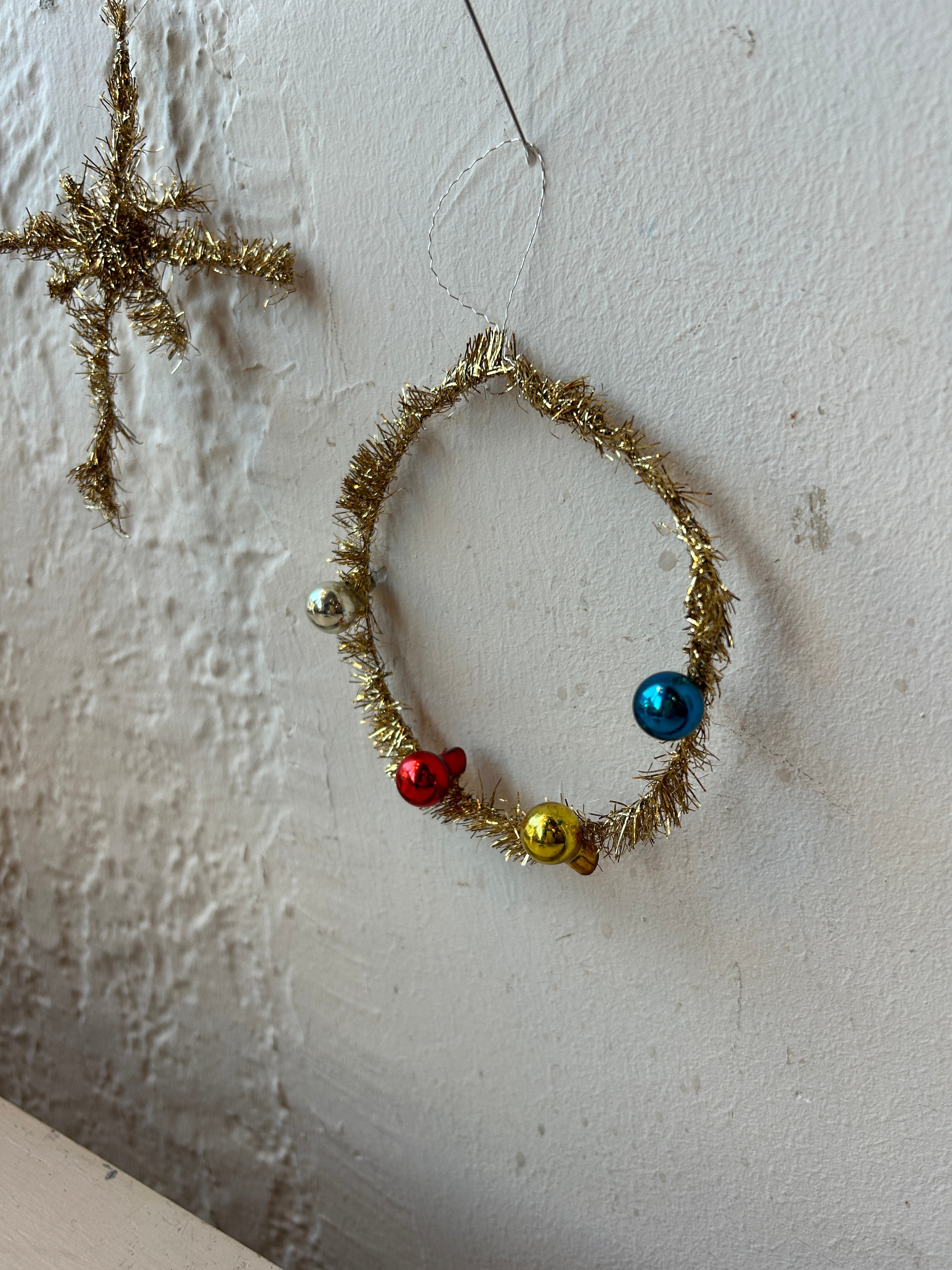 Vintage Inspired Tinsel Ornaments