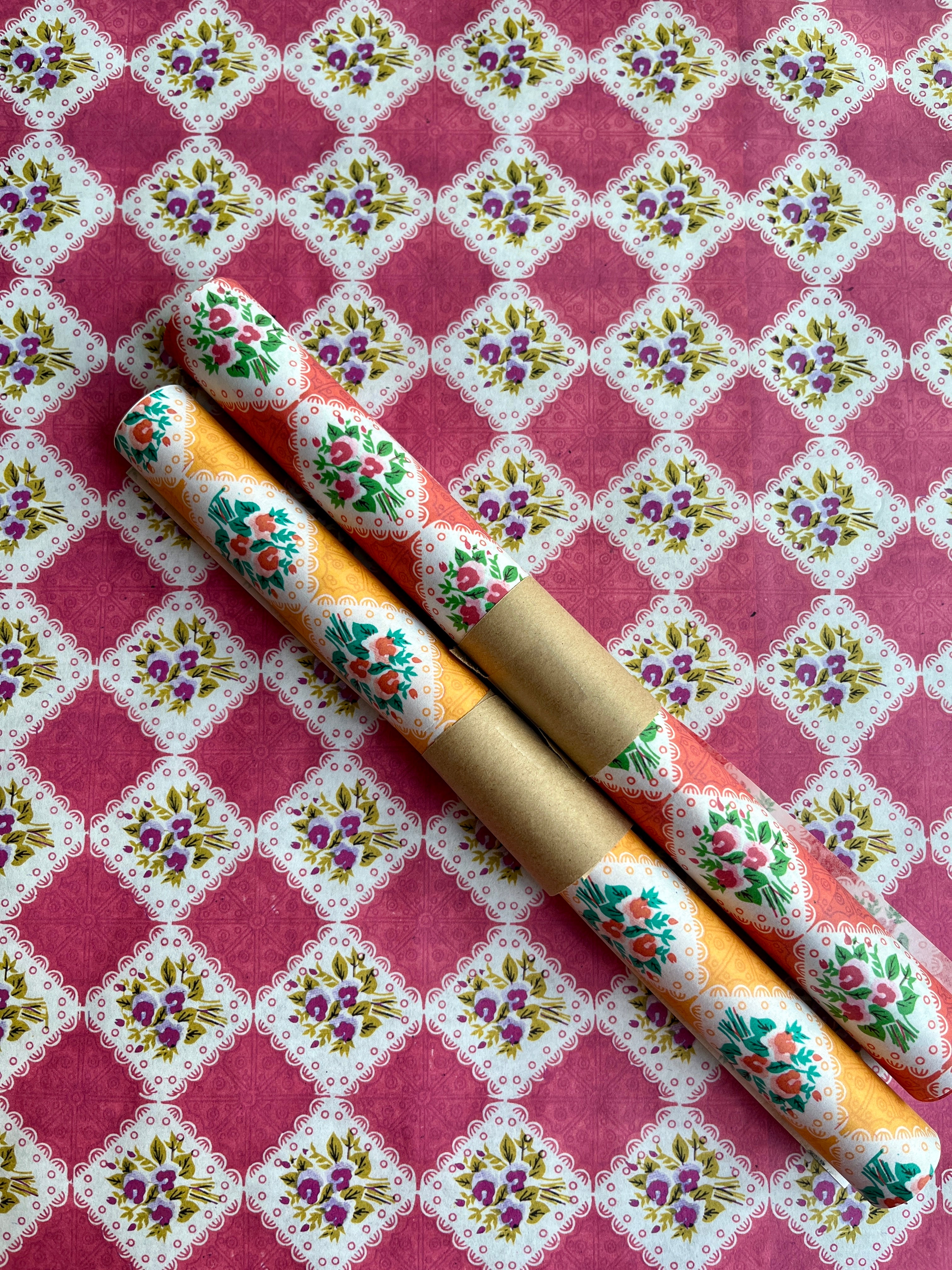 Vintage Table Cloth Wrapping Paper