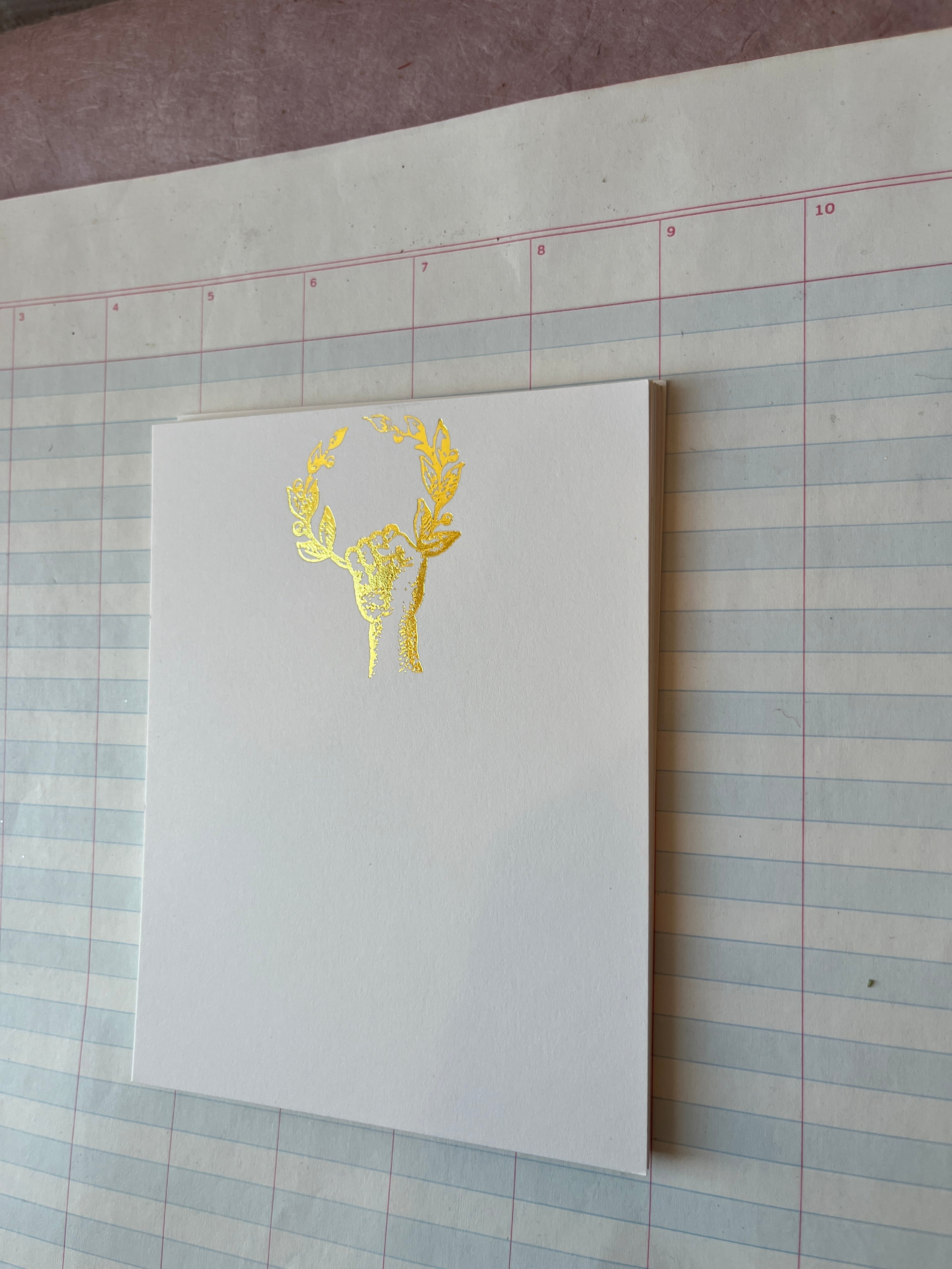 Victory Foil Pressed Stationery