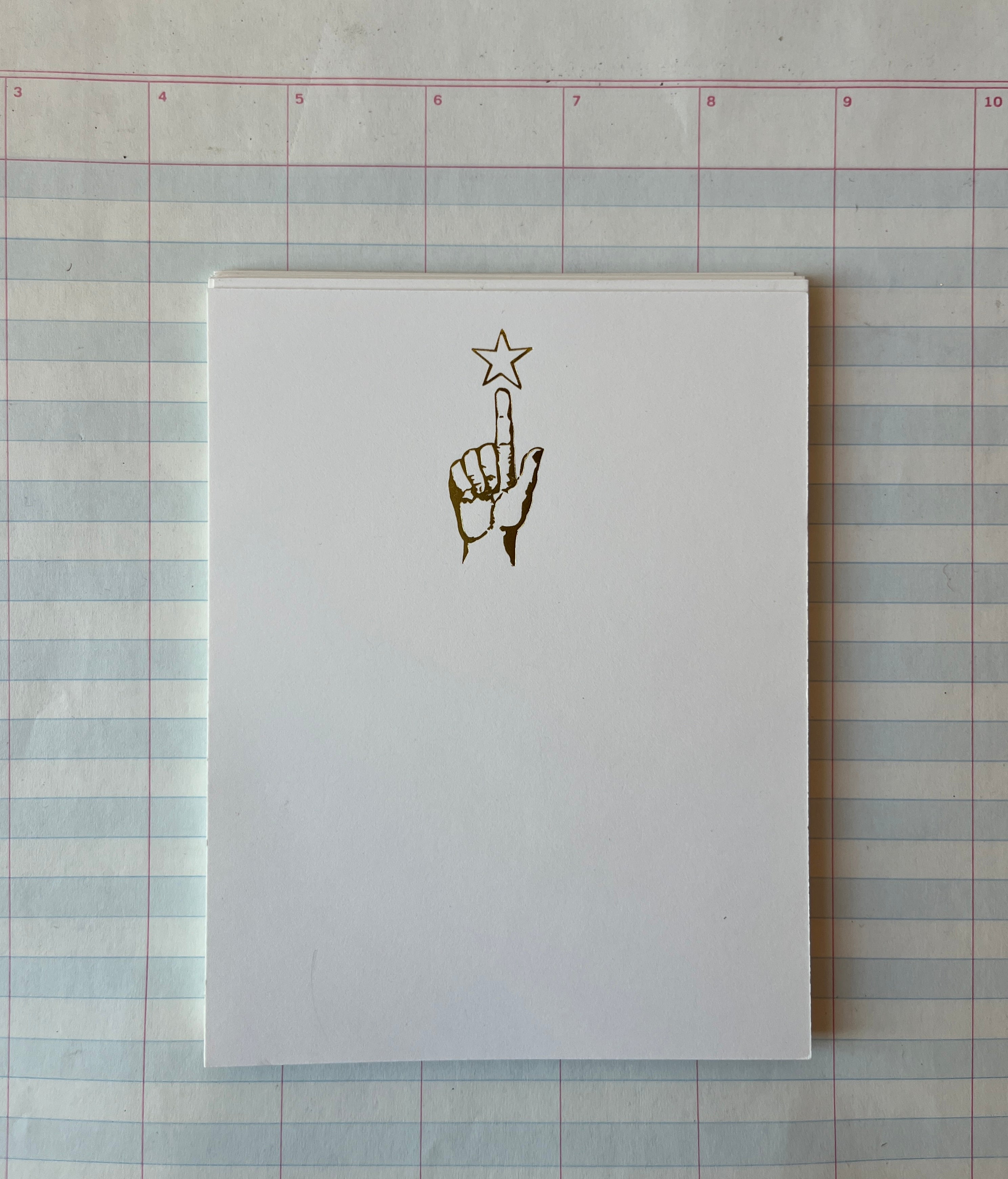 Look to the Stars Foil Pressed Stationery