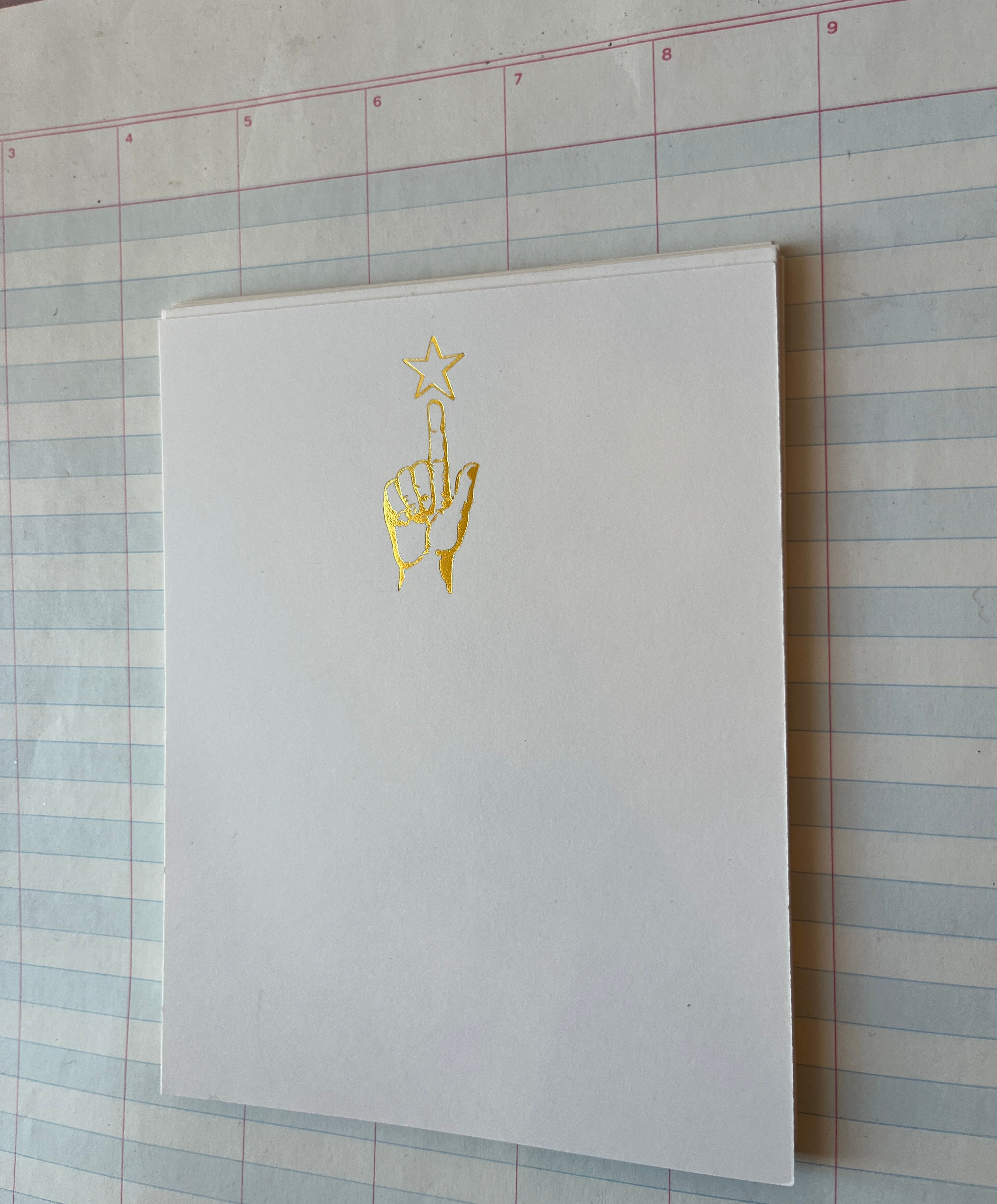 Look to the Stars Foil Pressed Stationery