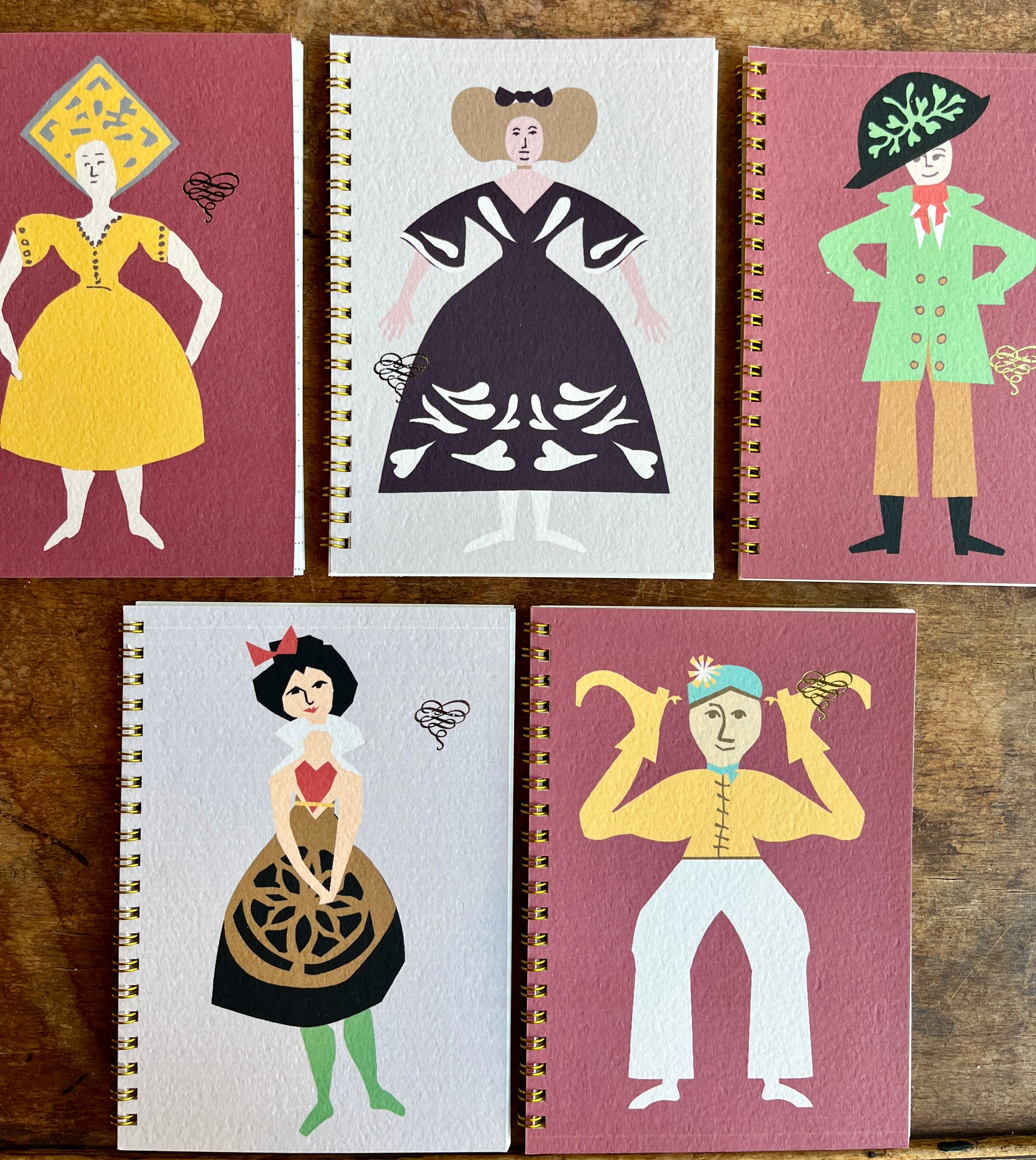 Silly Papercut Folks Notebook