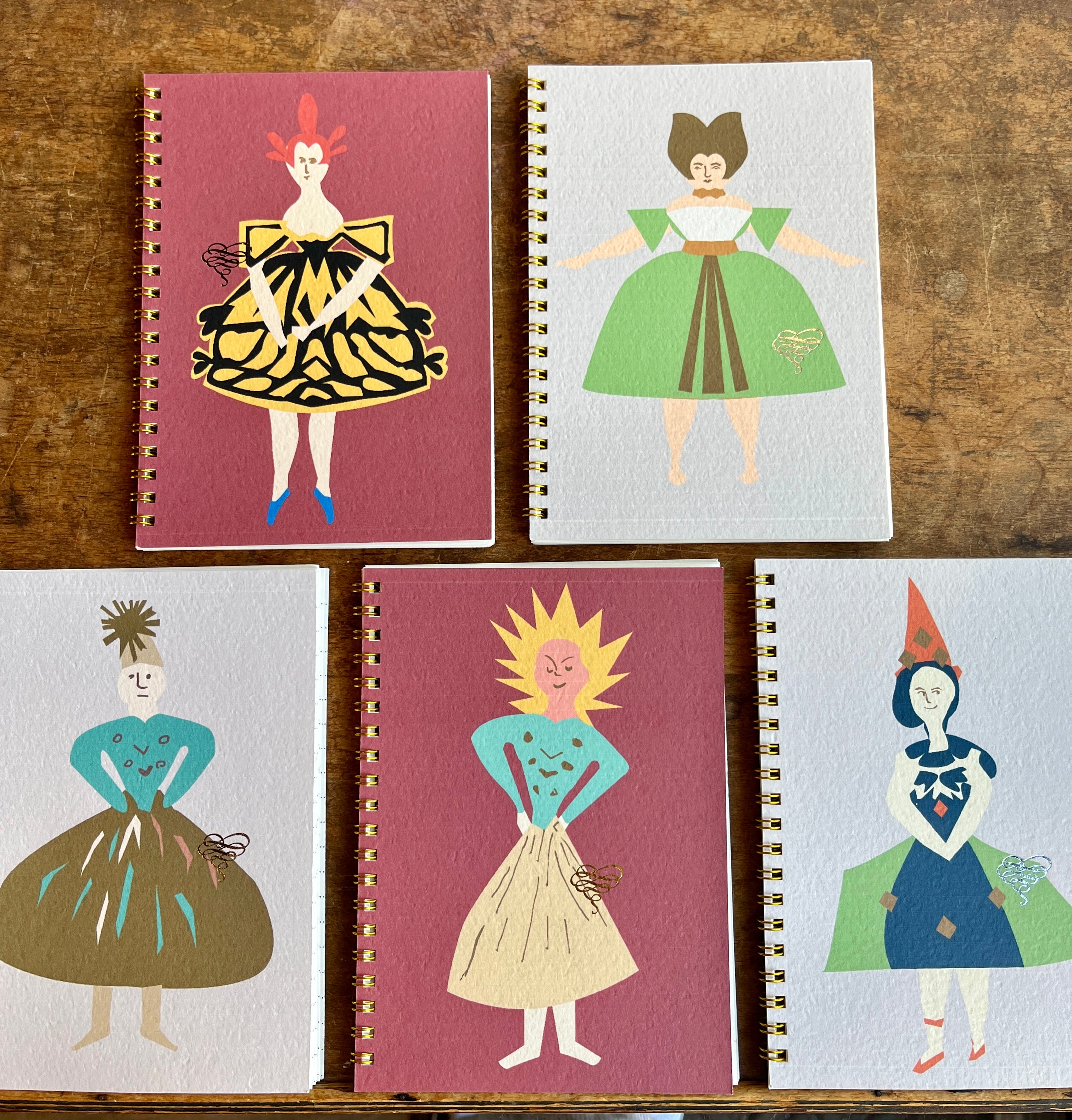 Silly Papercut Folks Notebook