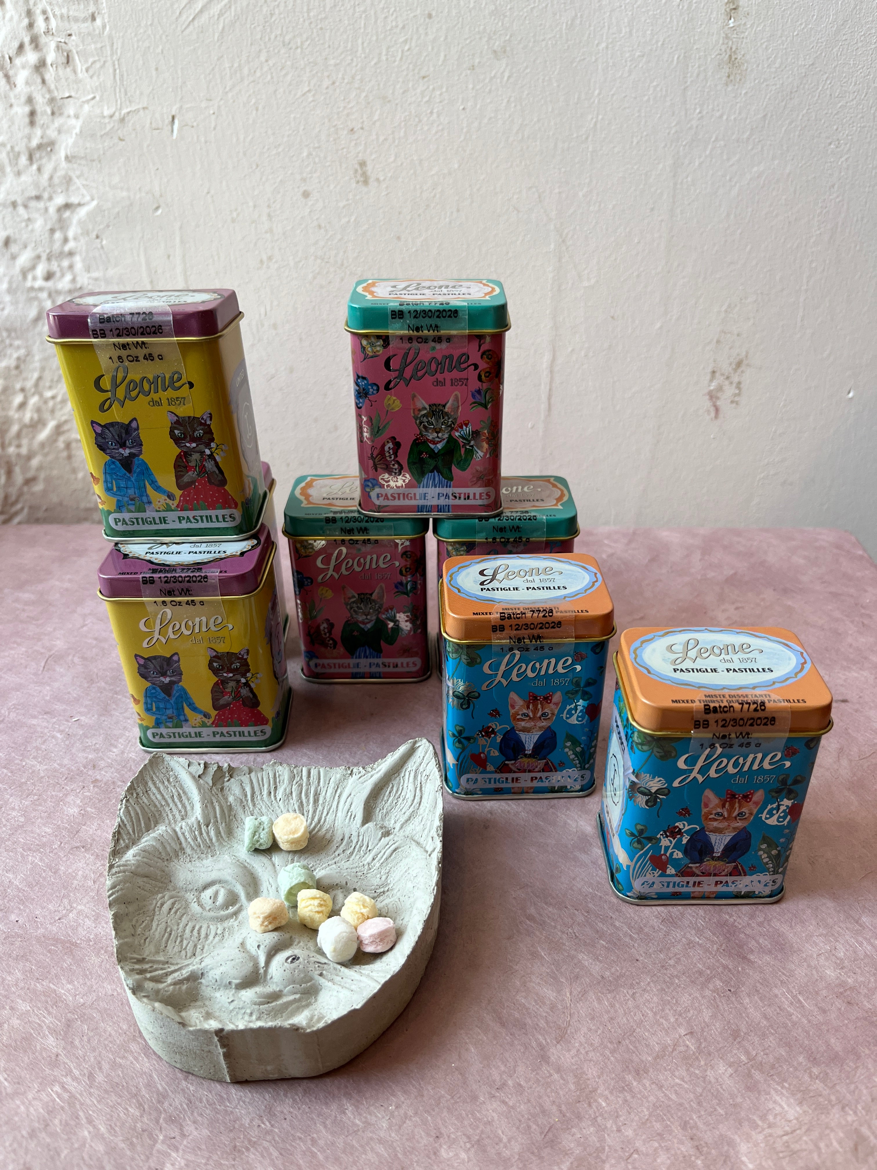 Leone Candy Pastilles tin designed by Nathalie Lete