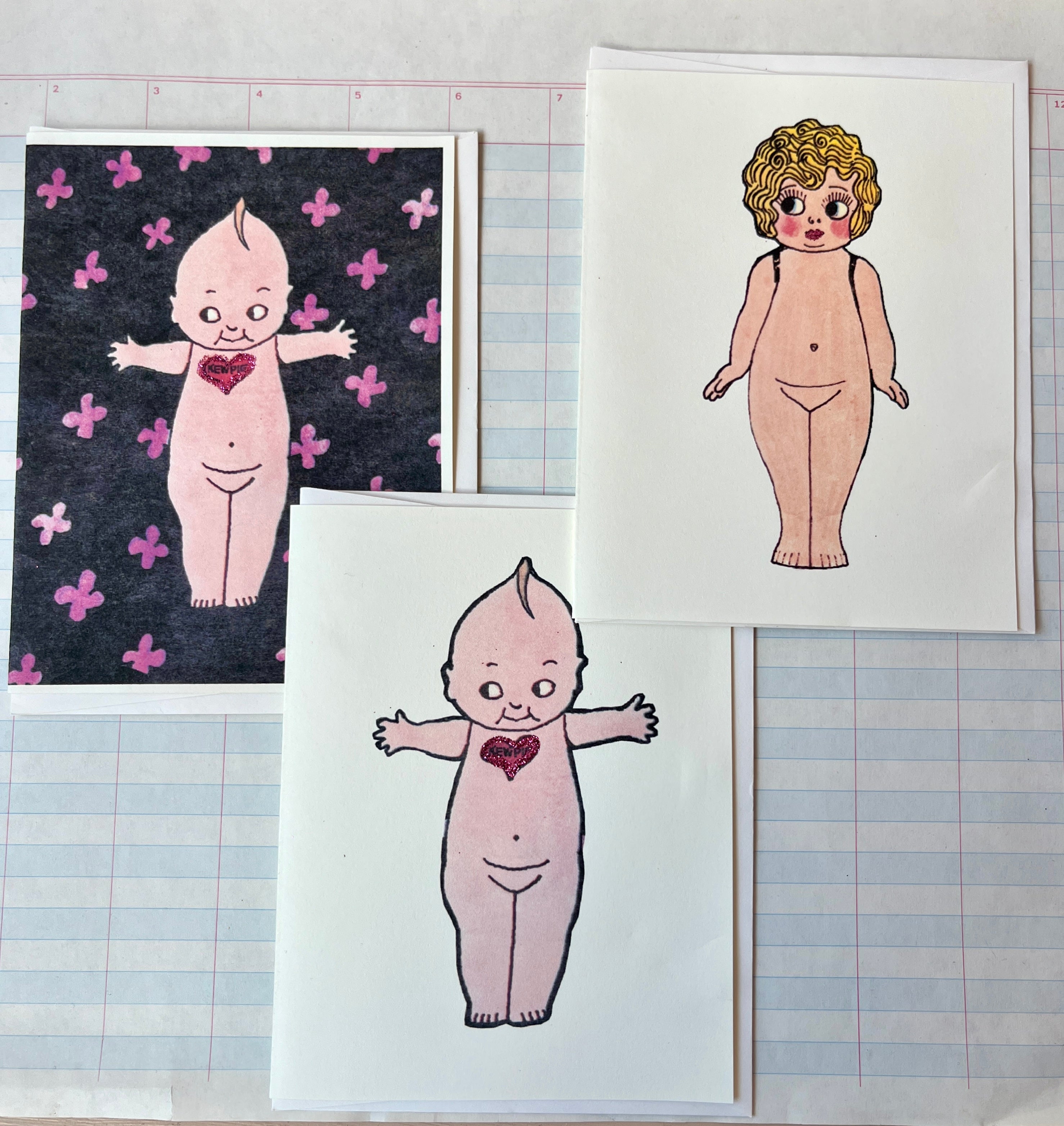 Kewpie Greeting Set