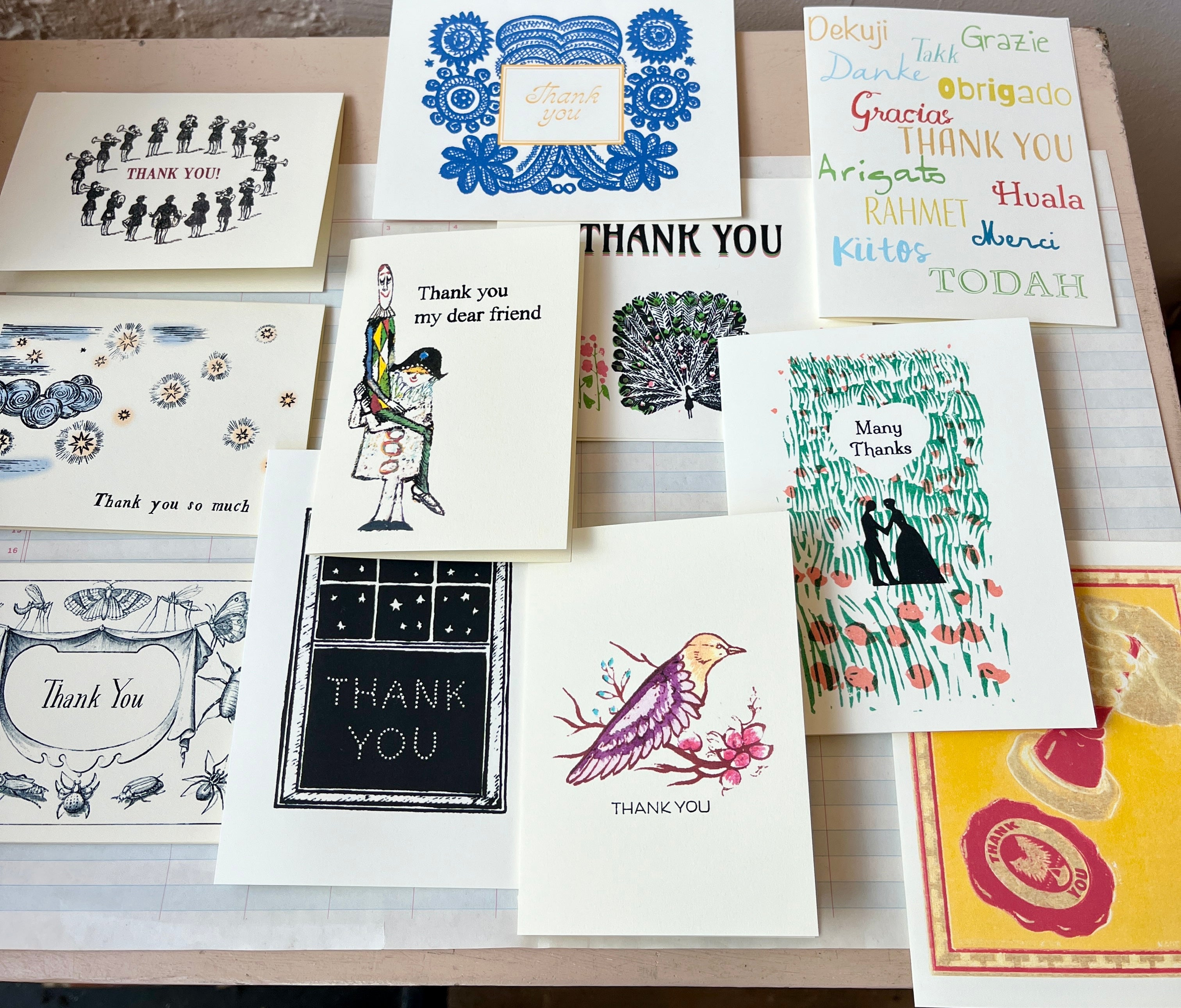 Thank you card set 1