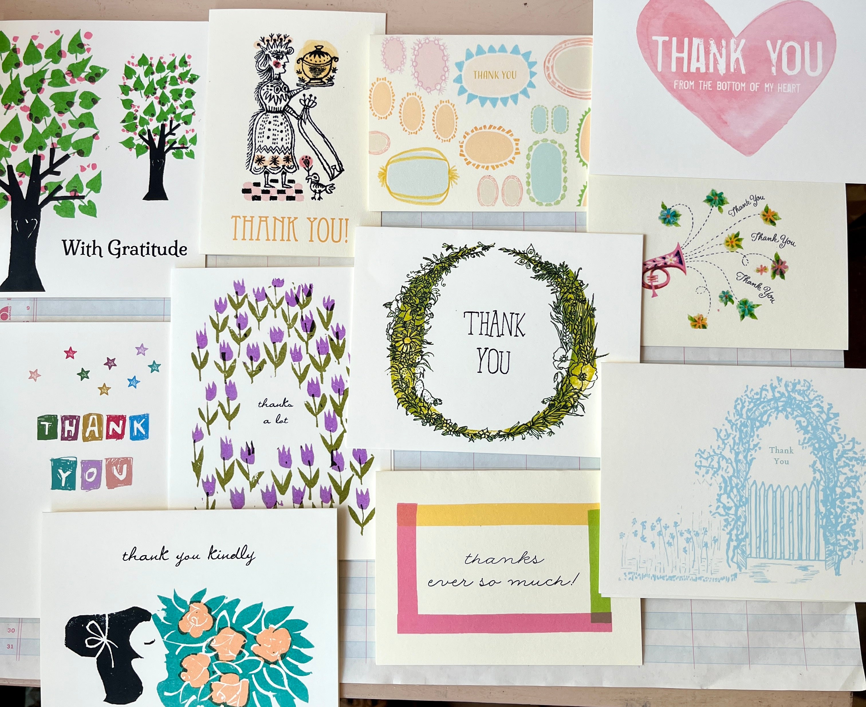 Thank you card set 2
