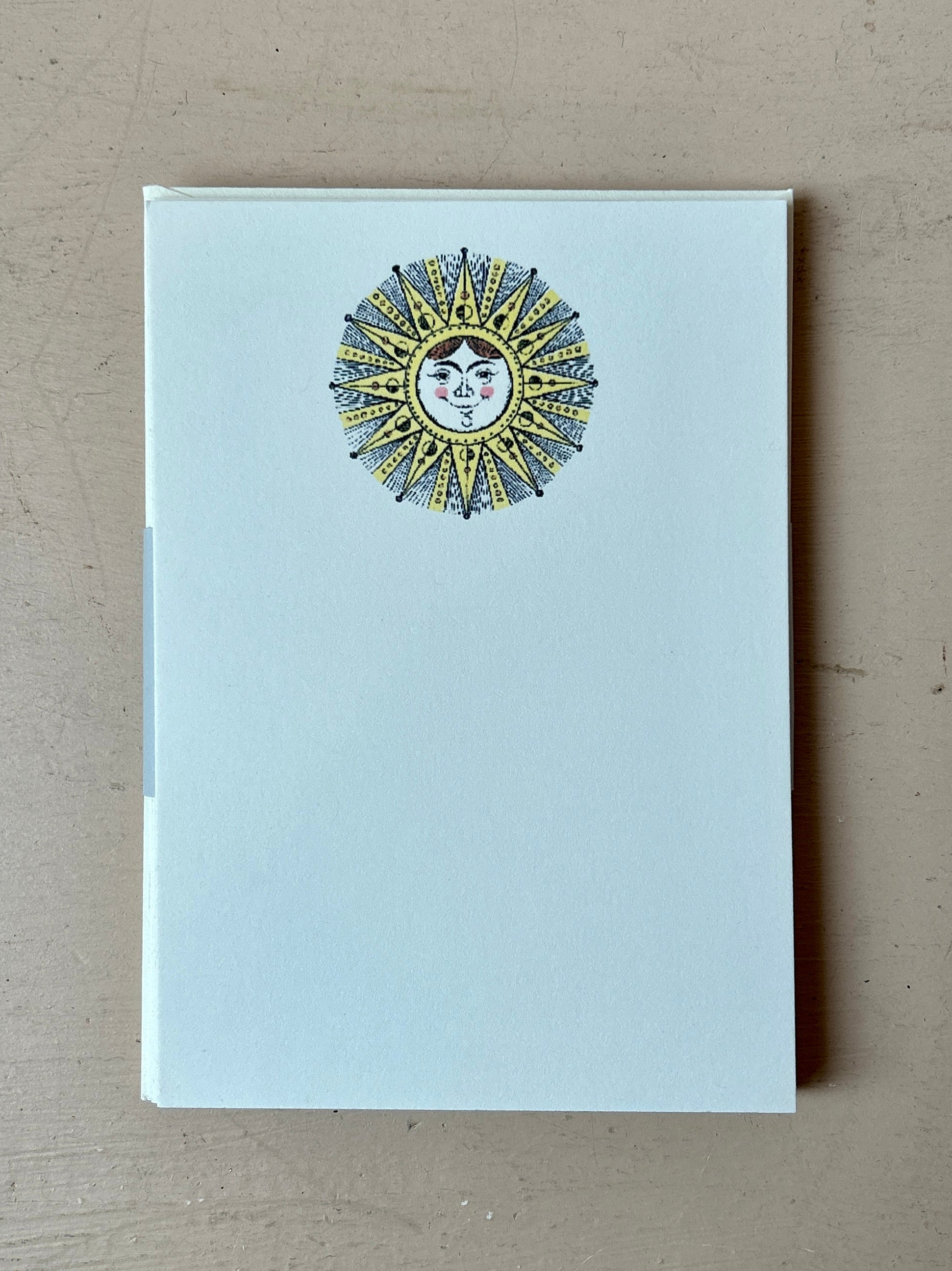 Sun Face Mini Printed Notecards