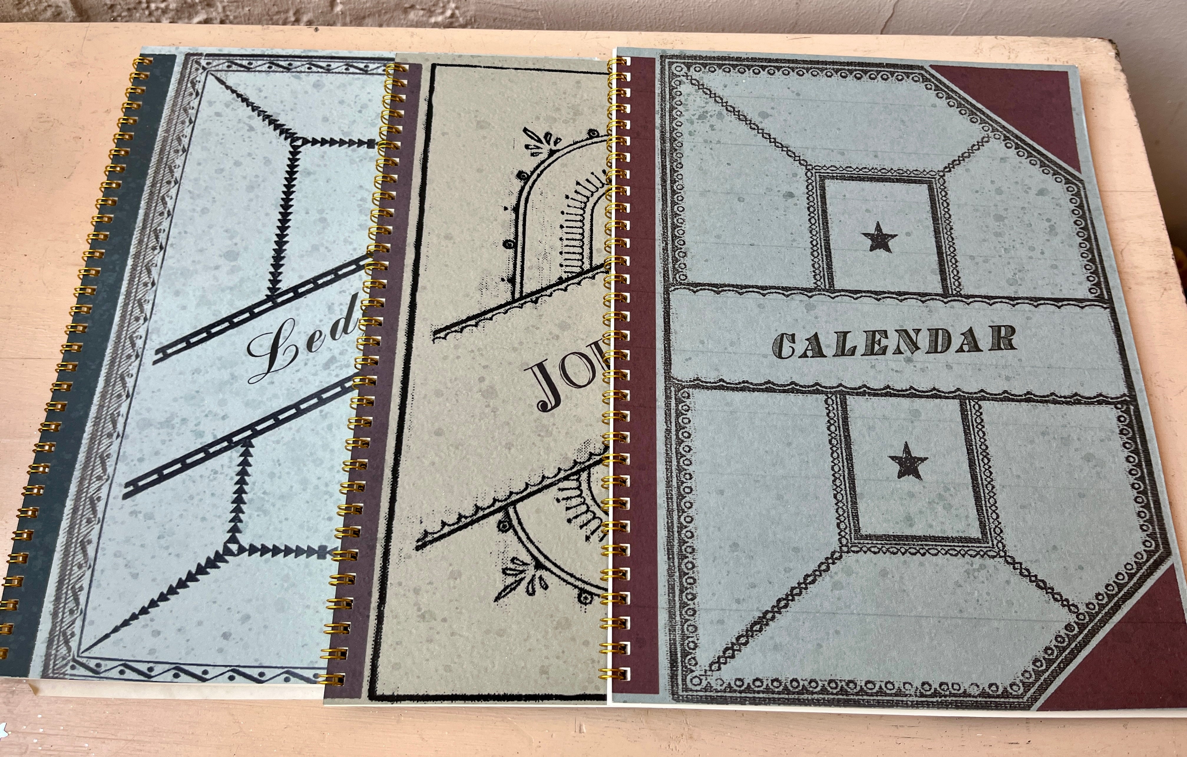 Old-School Ledger Notebooks