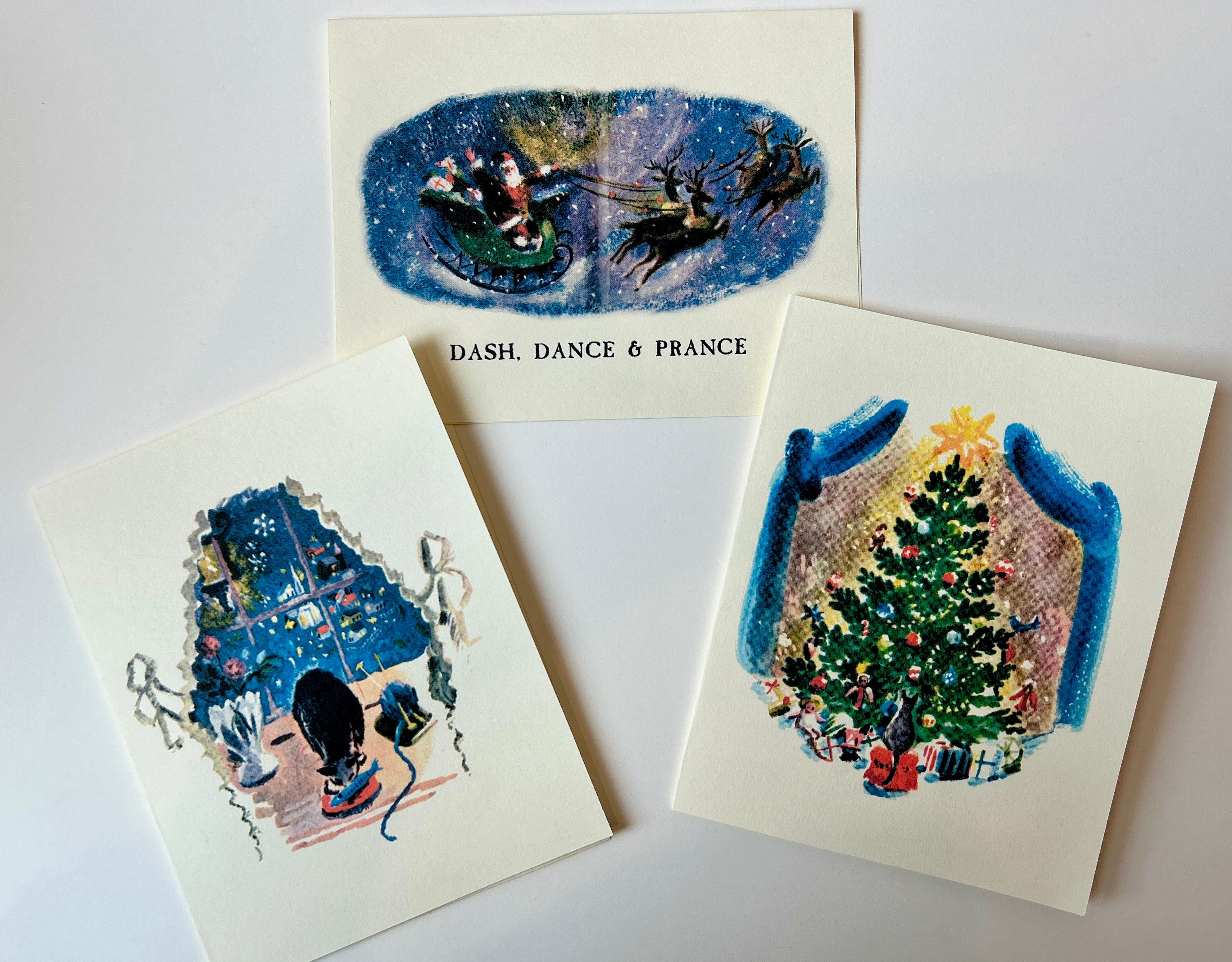 Dash, Dance, and Prance Holiday Card Set