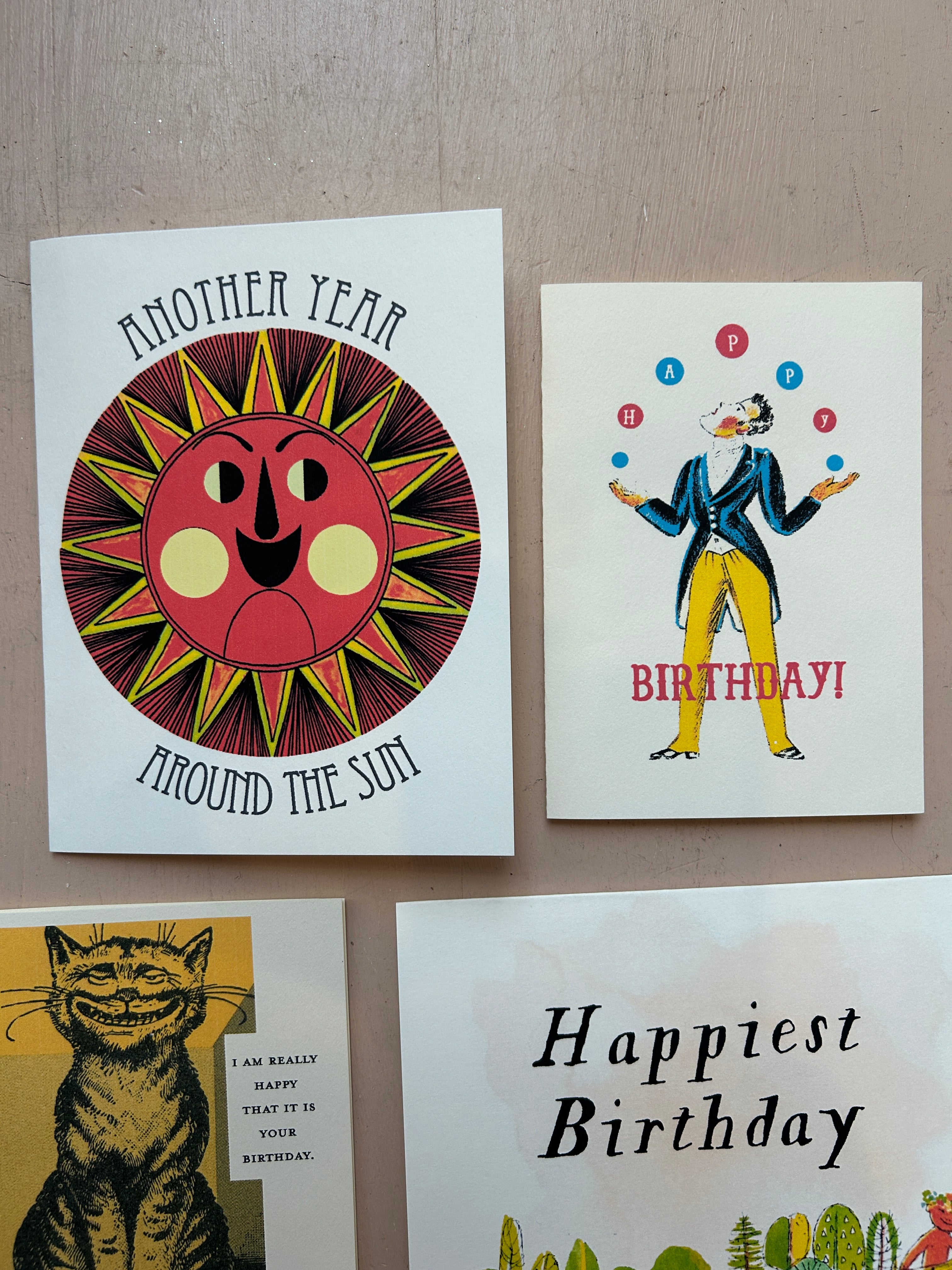 Quirky Birthday Greeting Card Set