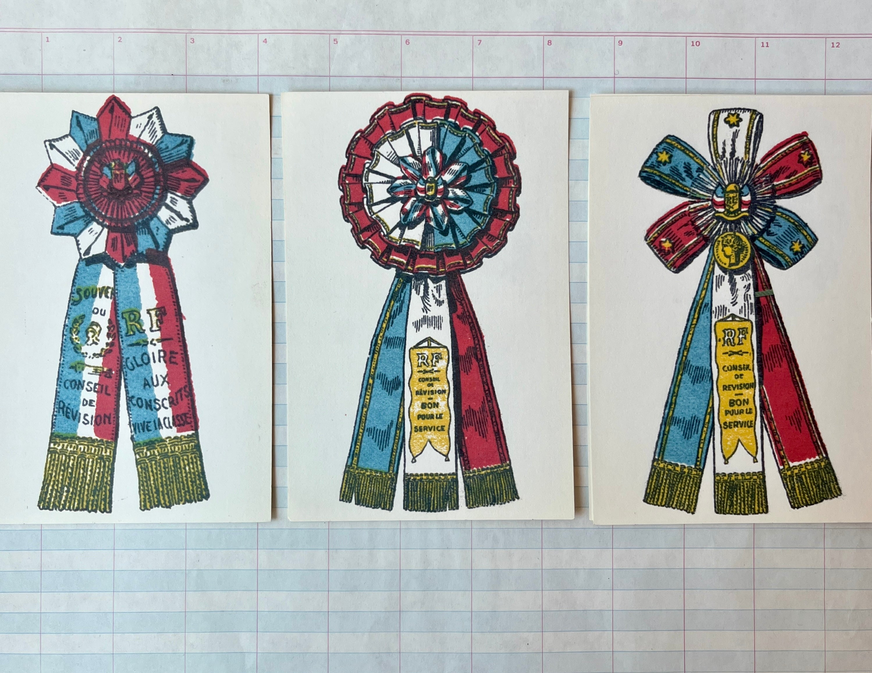 Prize Ribbon Post Cards