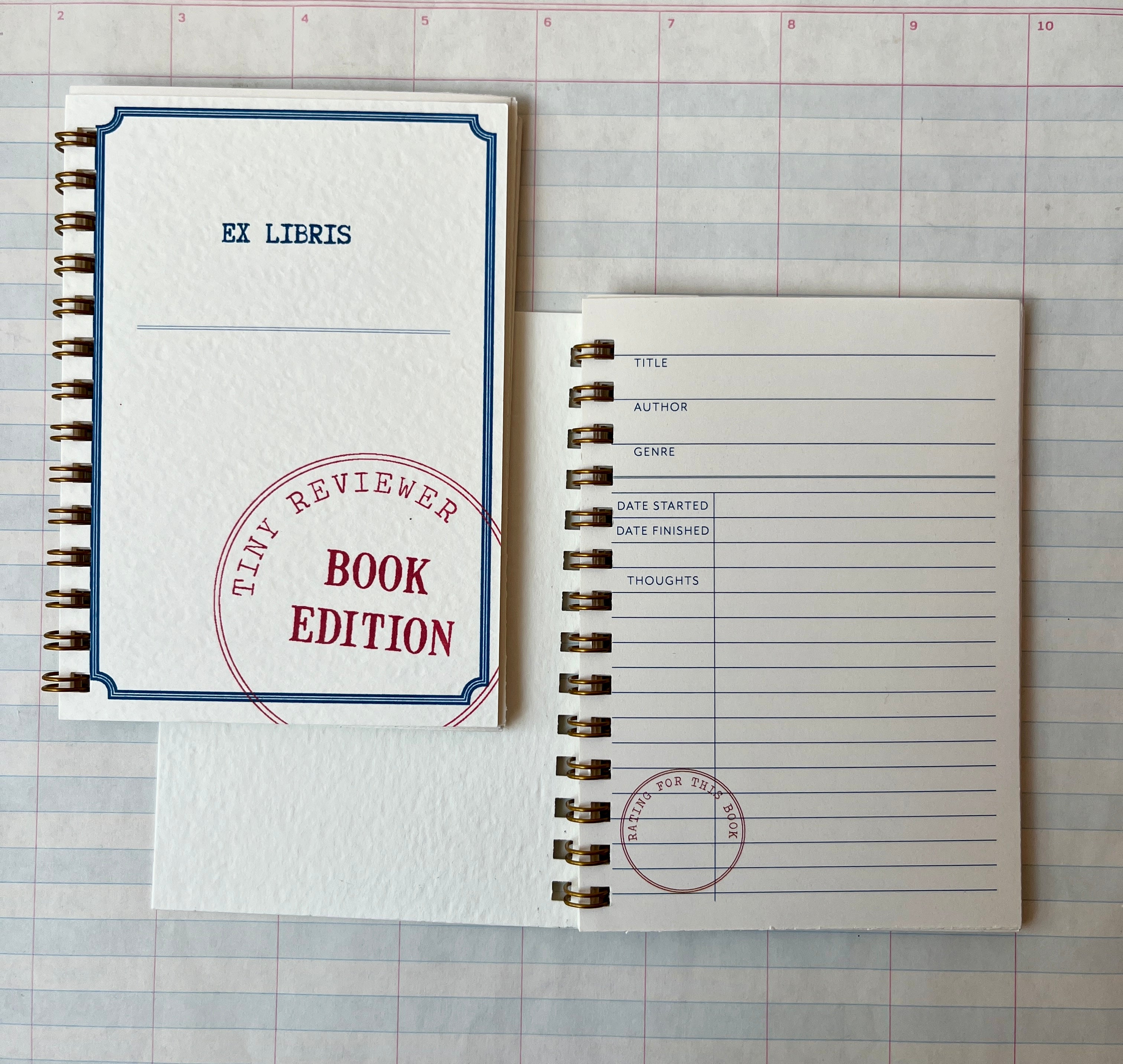 Tiny Reviewer Notebook: Book Edition