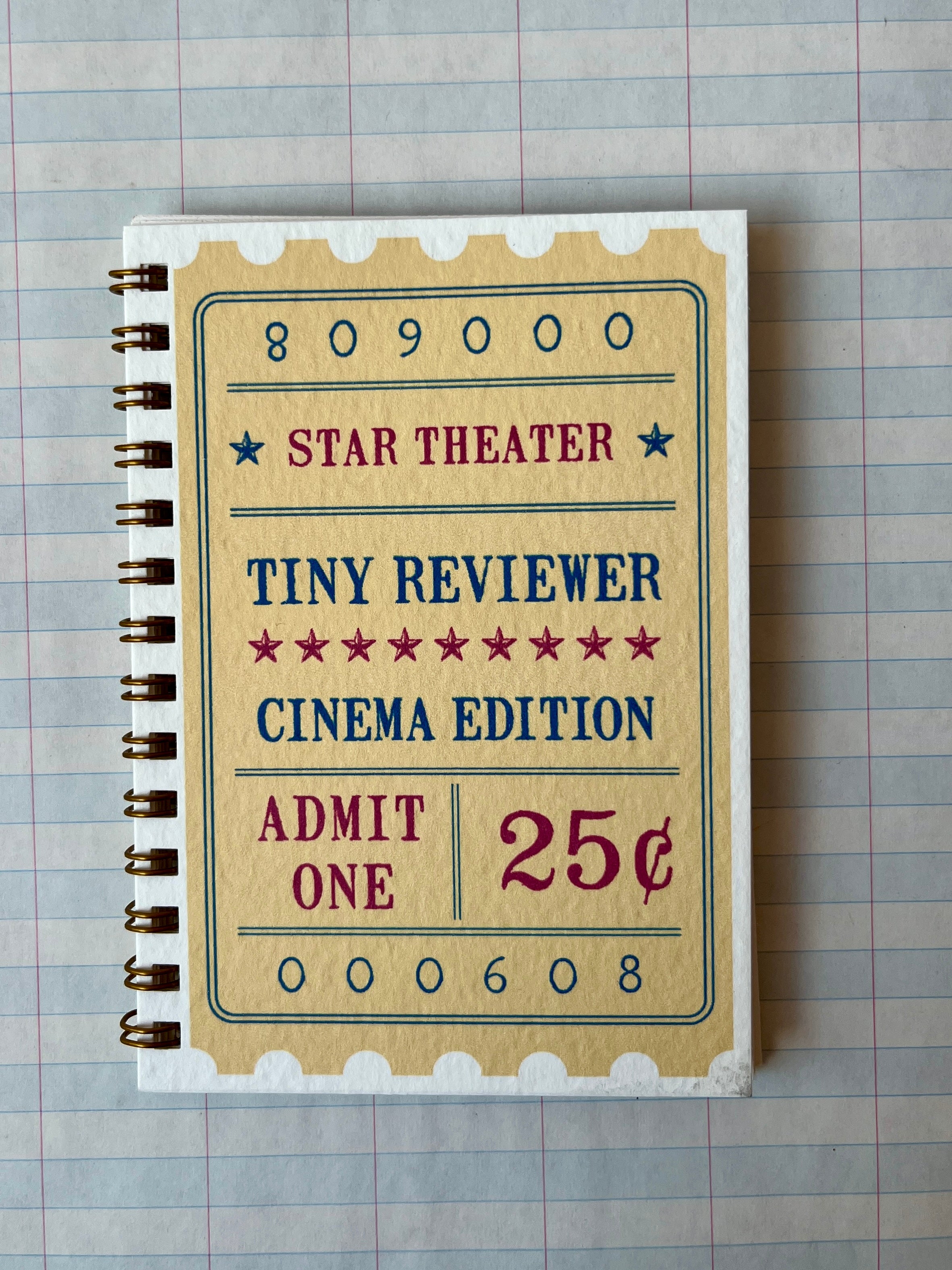 Tiny Reviewer Notebook: Cinema Edition