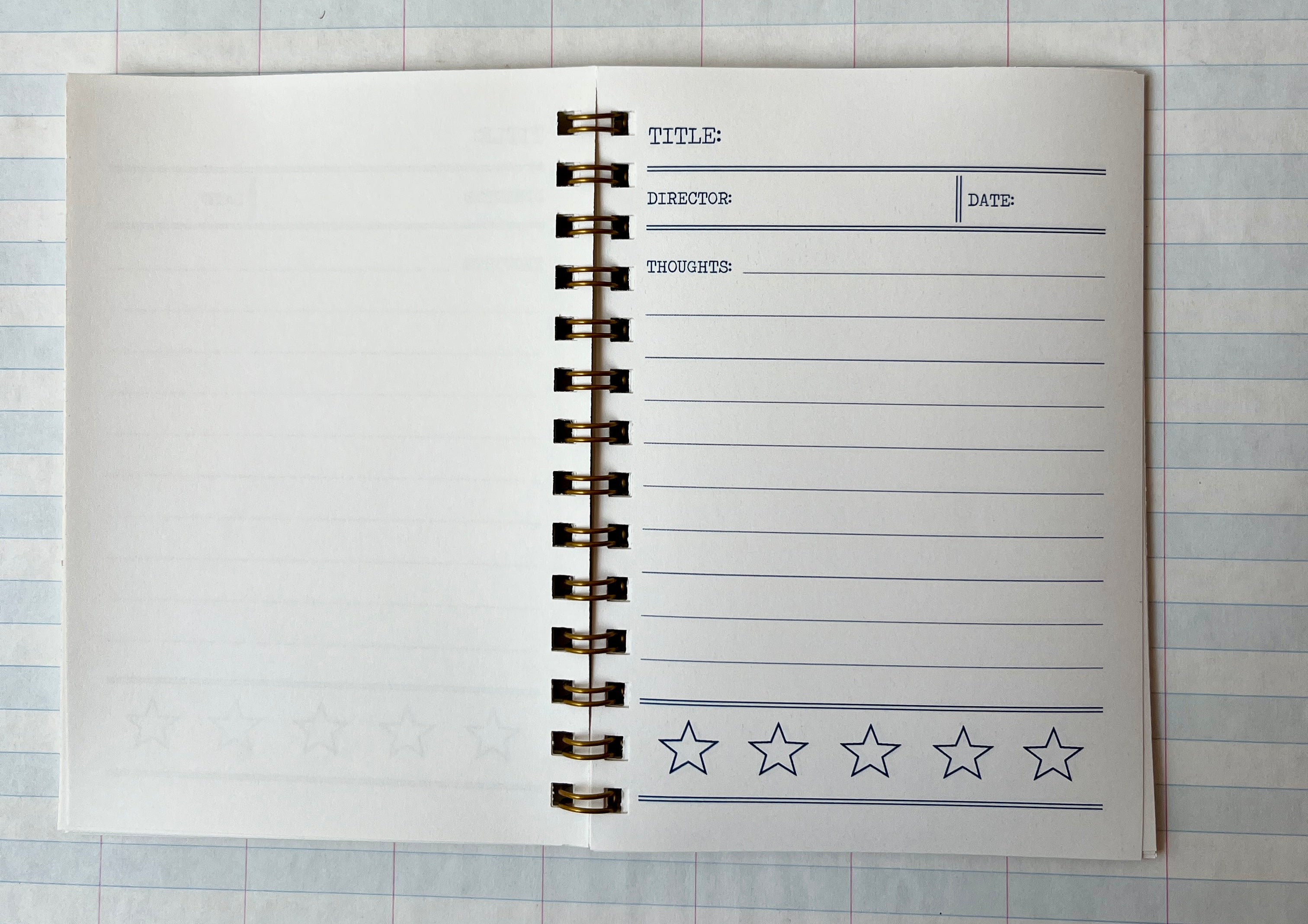 Tiny Reviewer Notebook: Cinema Edition