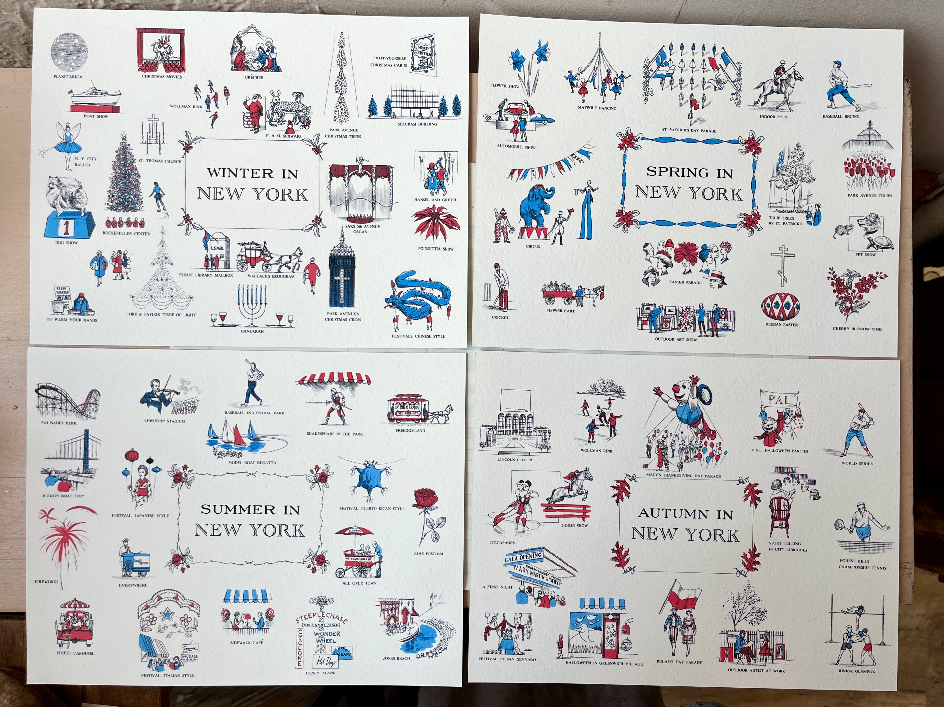 Seasons of New York Art Prints