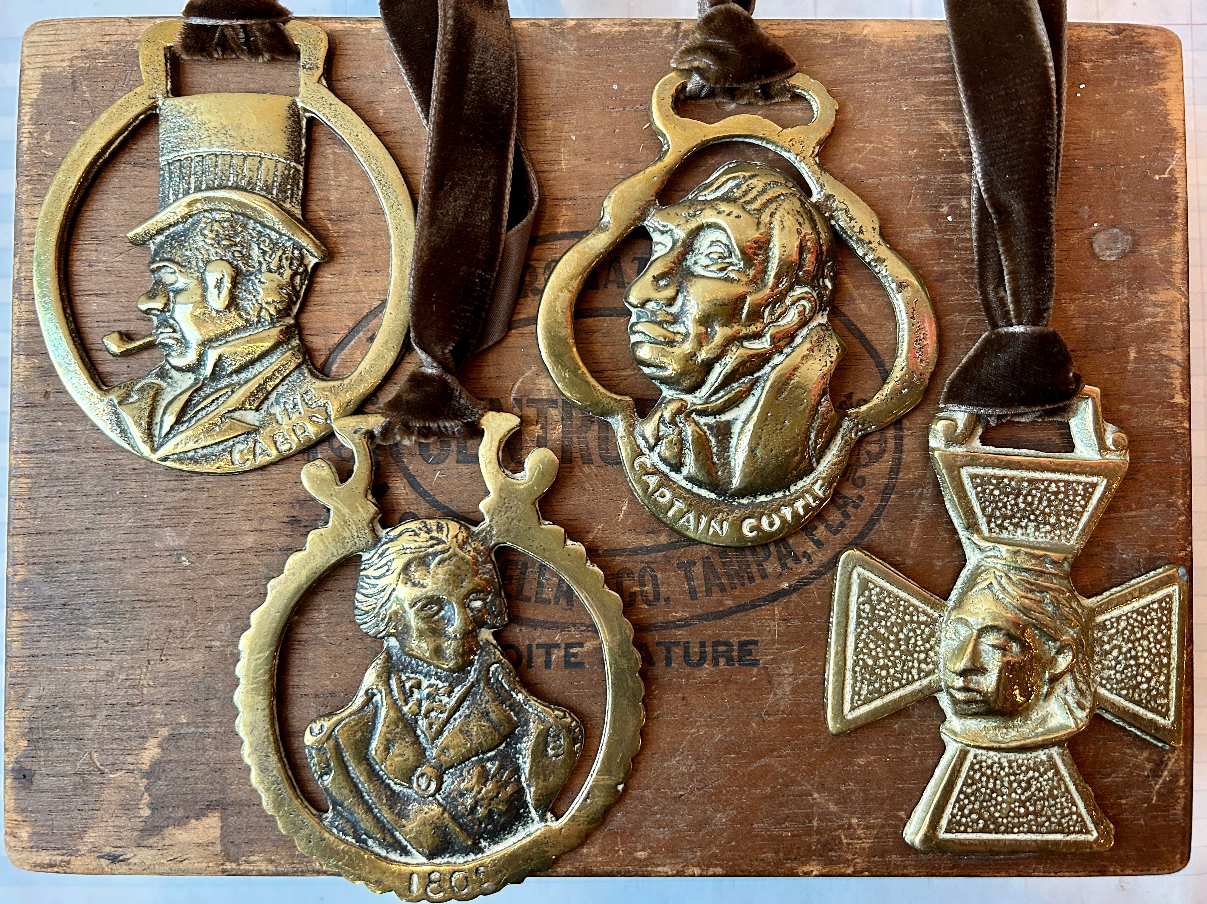 Vintage Brass Medallions