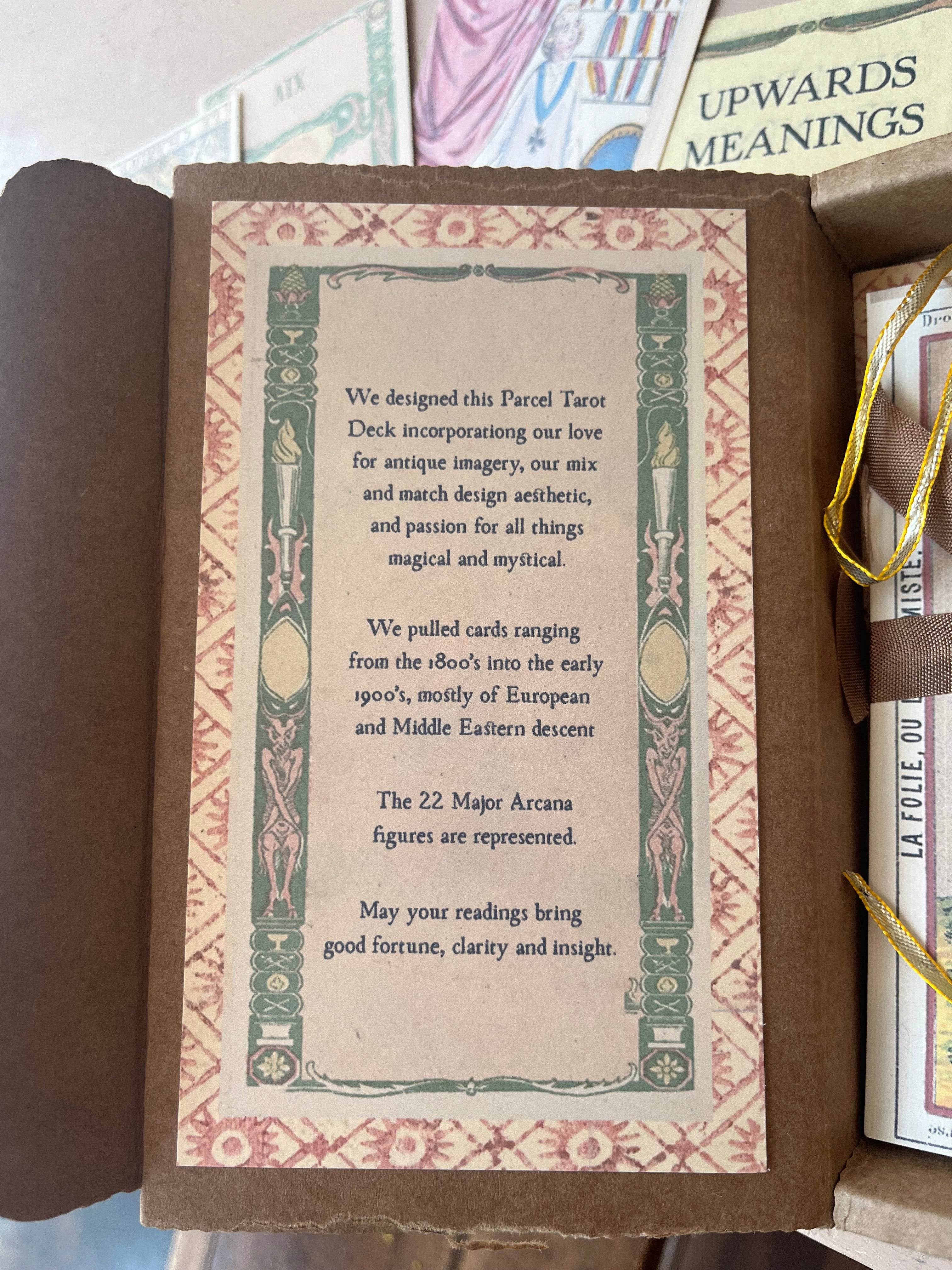Parcel Tarot Deck Major Arcana