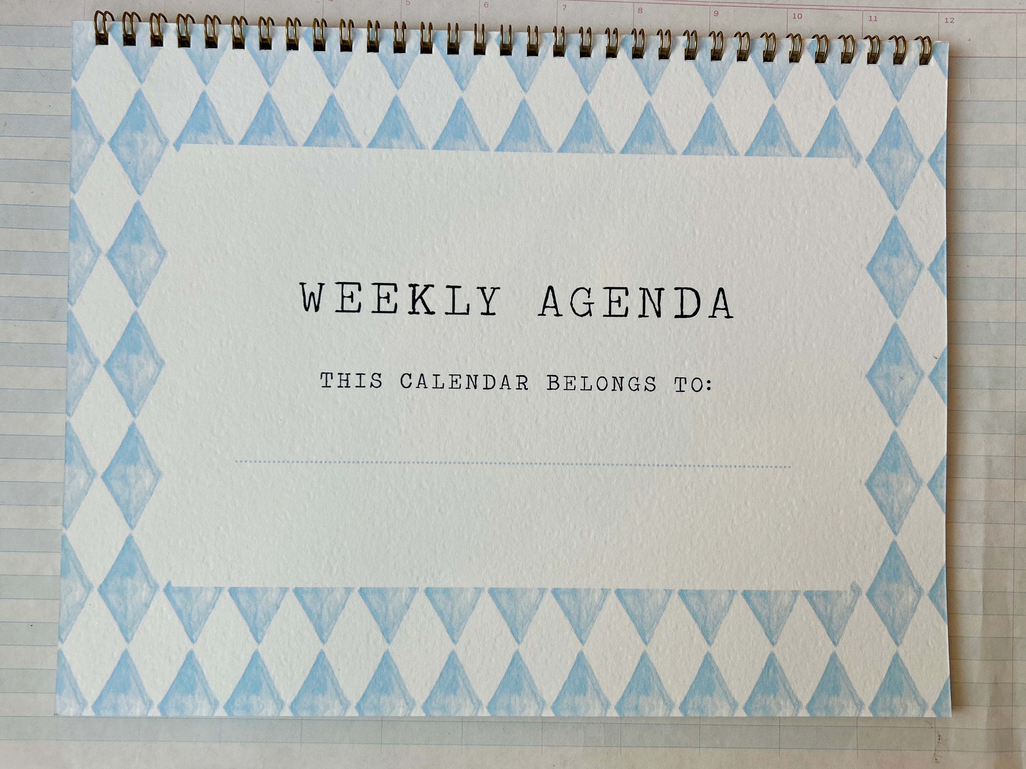 Perpetual Weekly Agenda Diamond