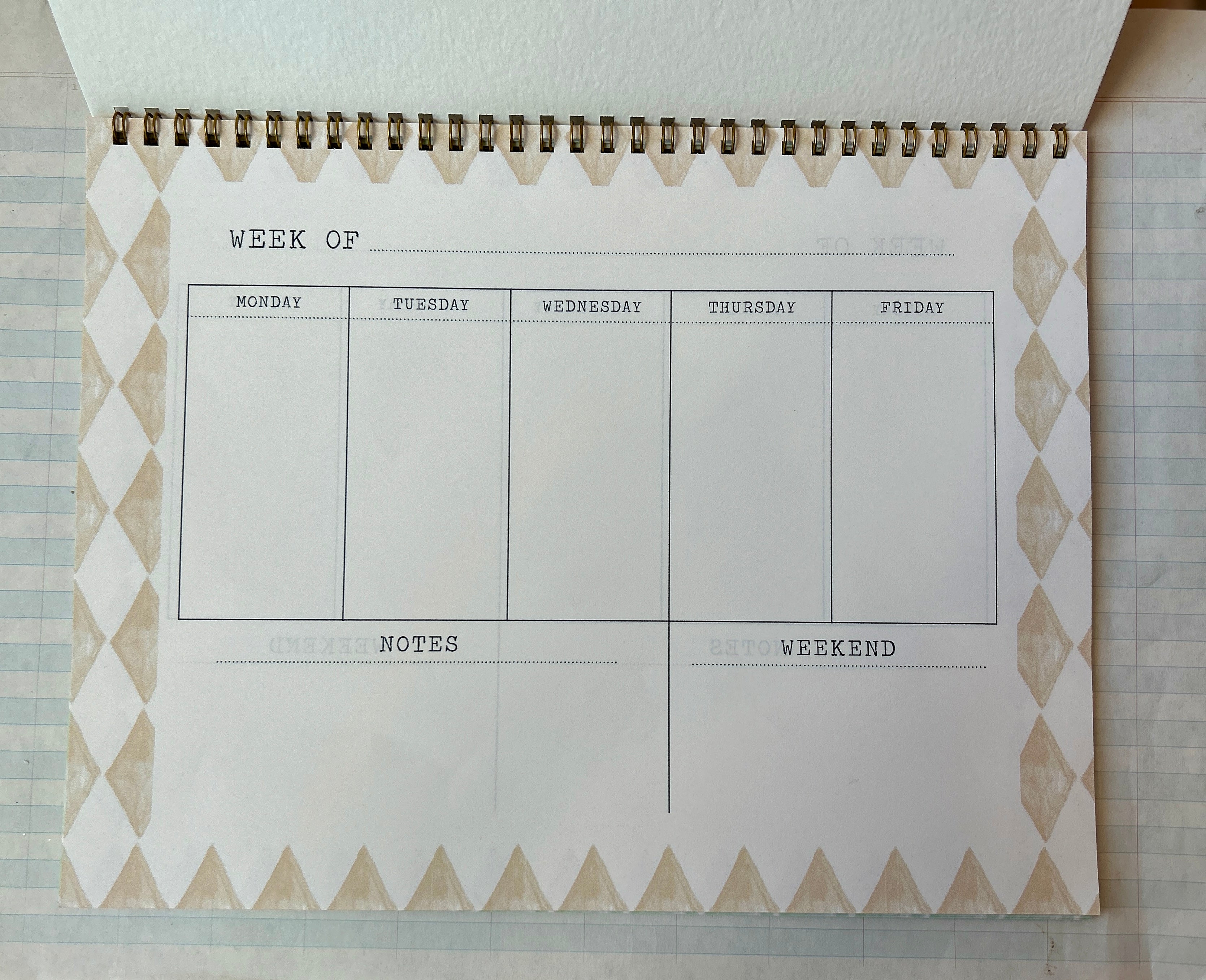 Perpetual Weekly Agenda Diamond