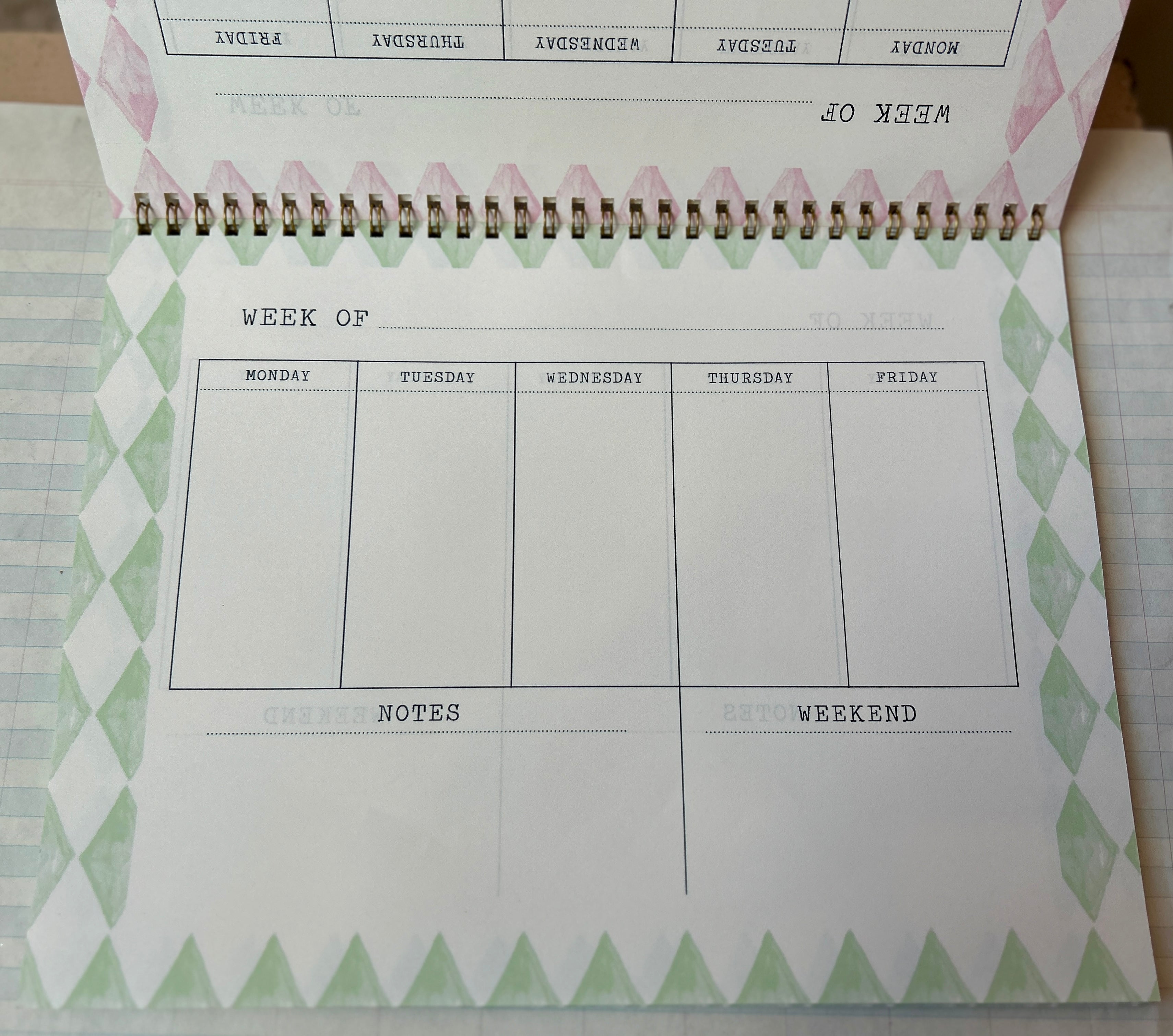 Perpetual Weekly Agenda Diamond
