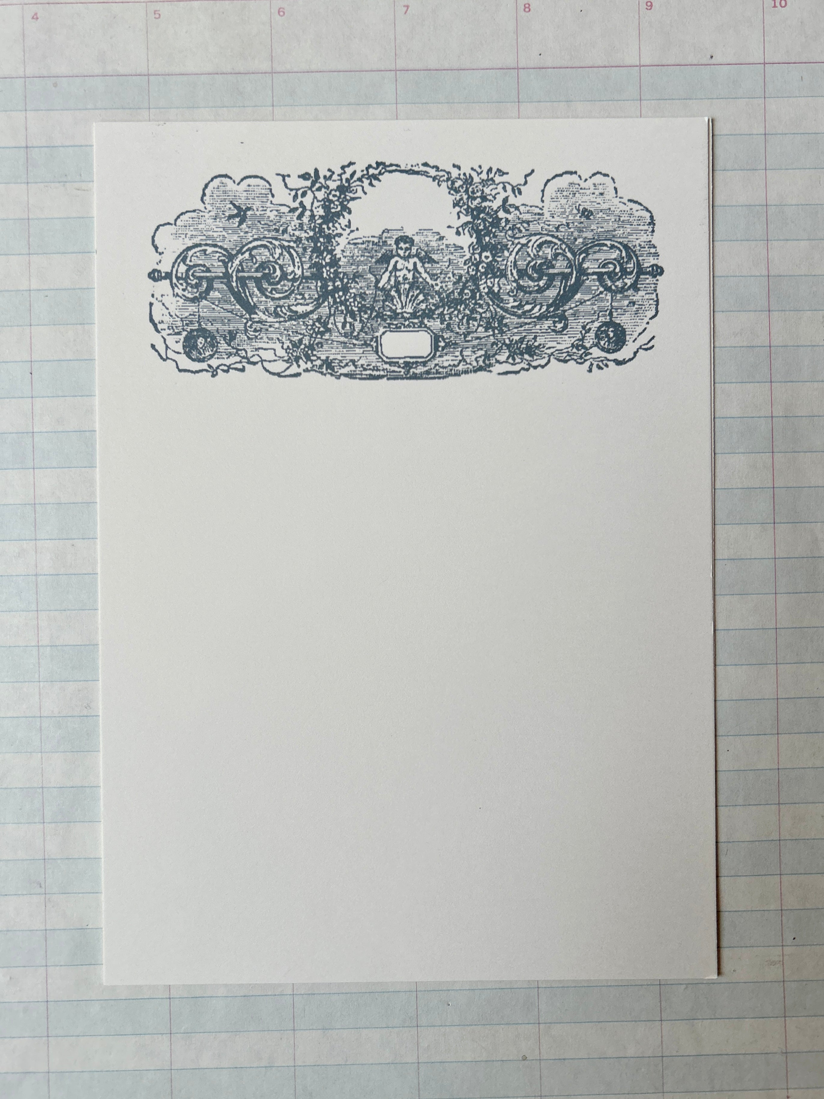 Cherub Series Stationery Set Grey