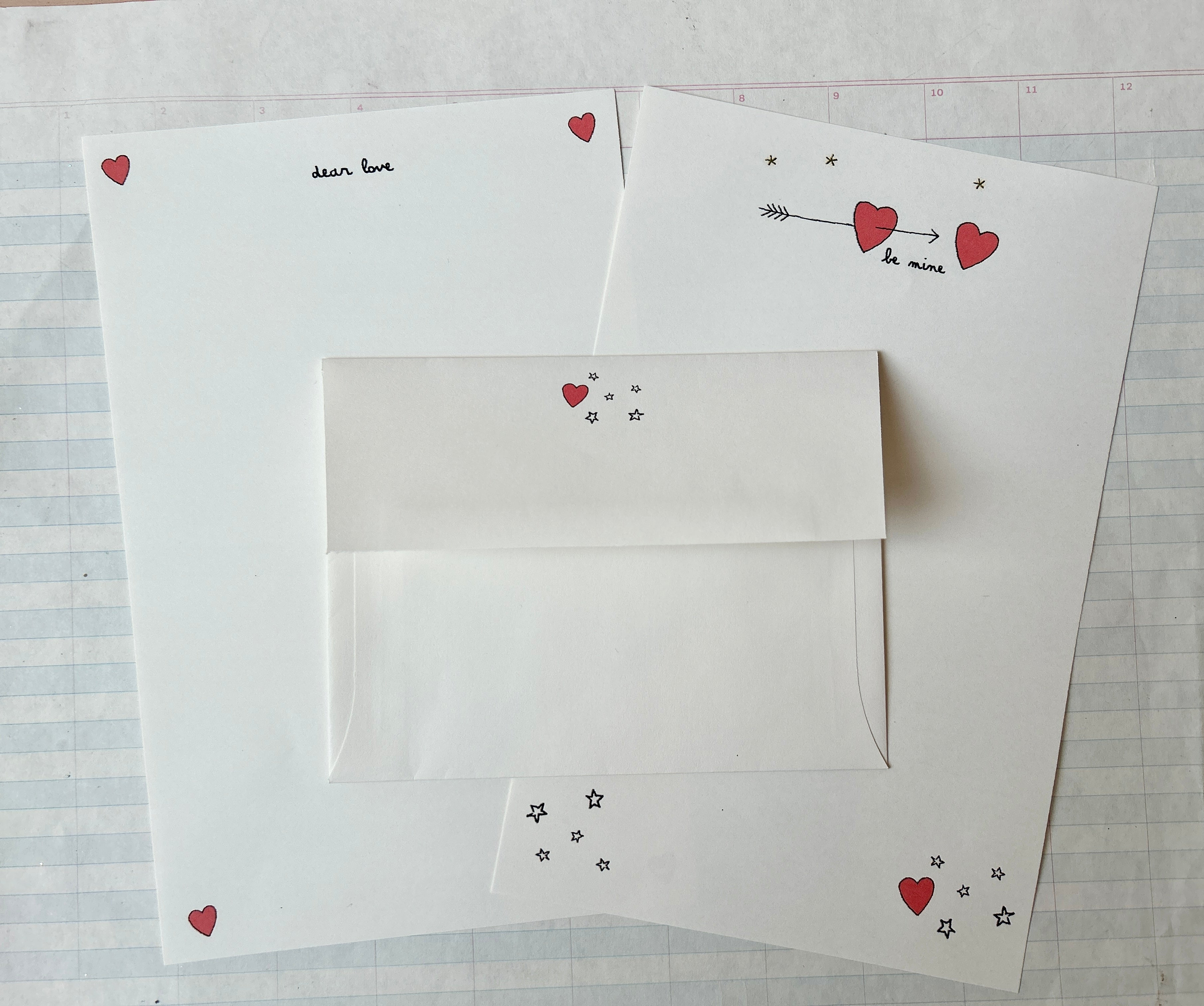 Sweet Love Letter Writing Set