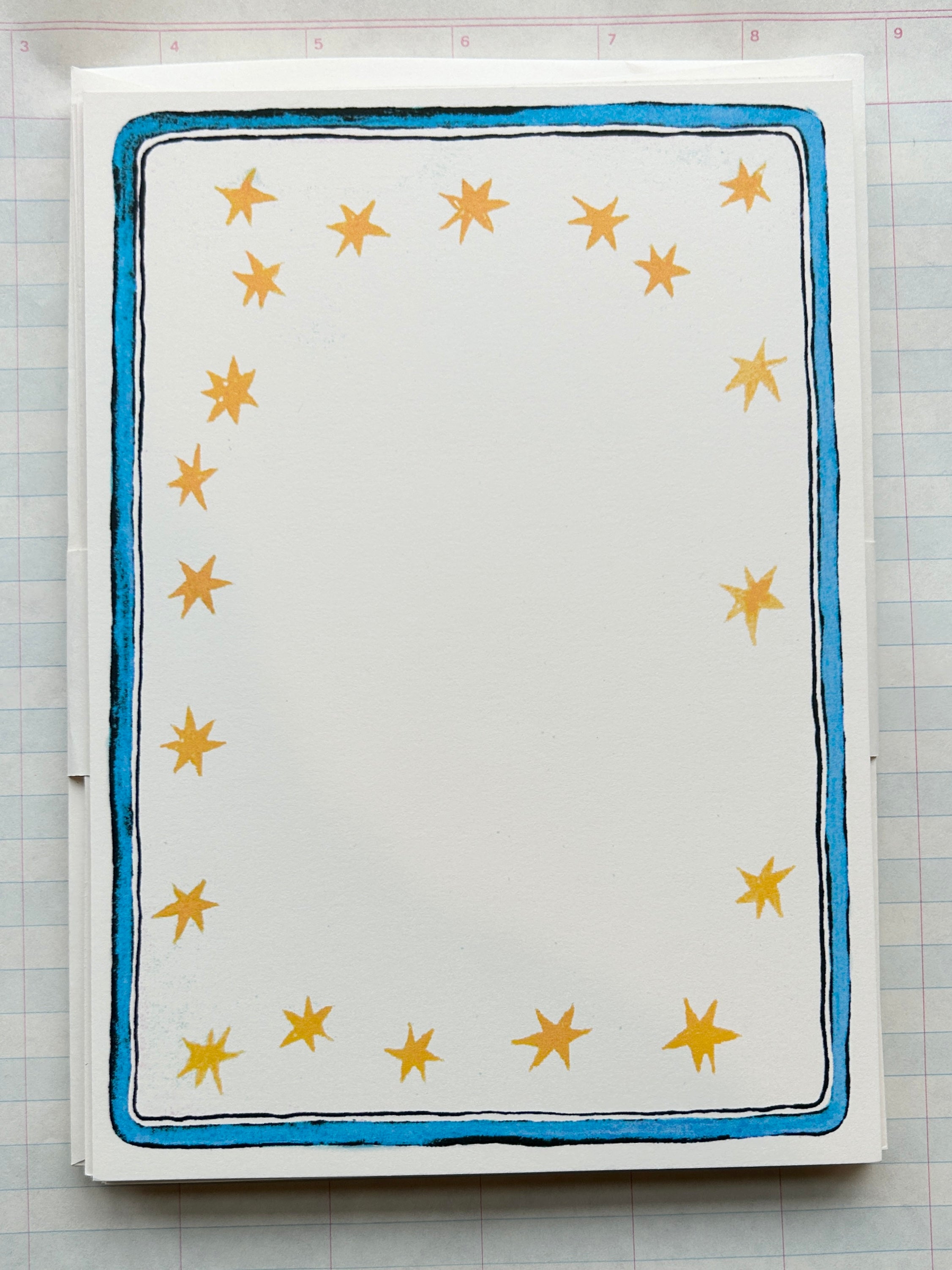 Star & Ribbon Frame Stationery Set