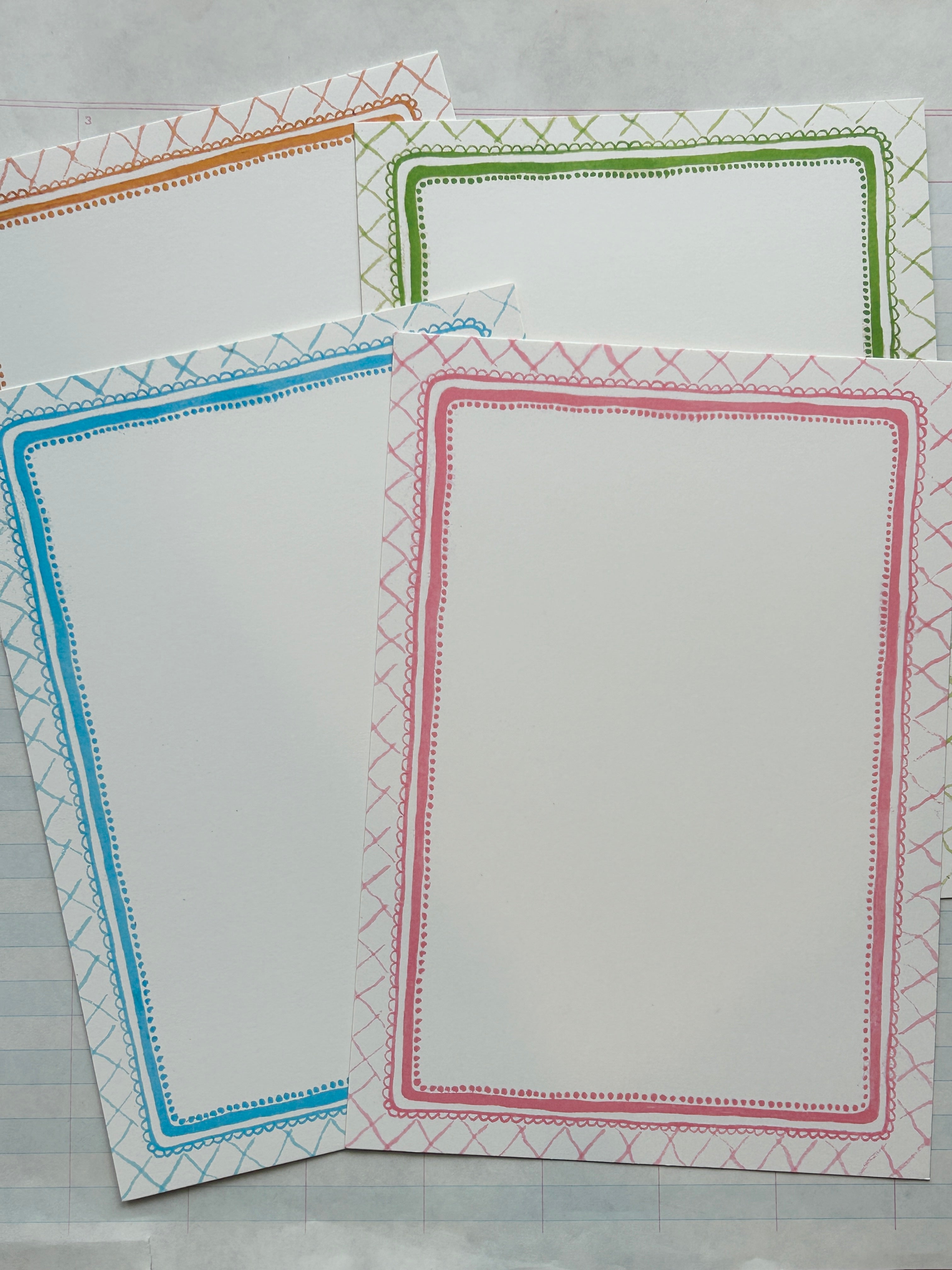 Lattice Frames Stationery Set
