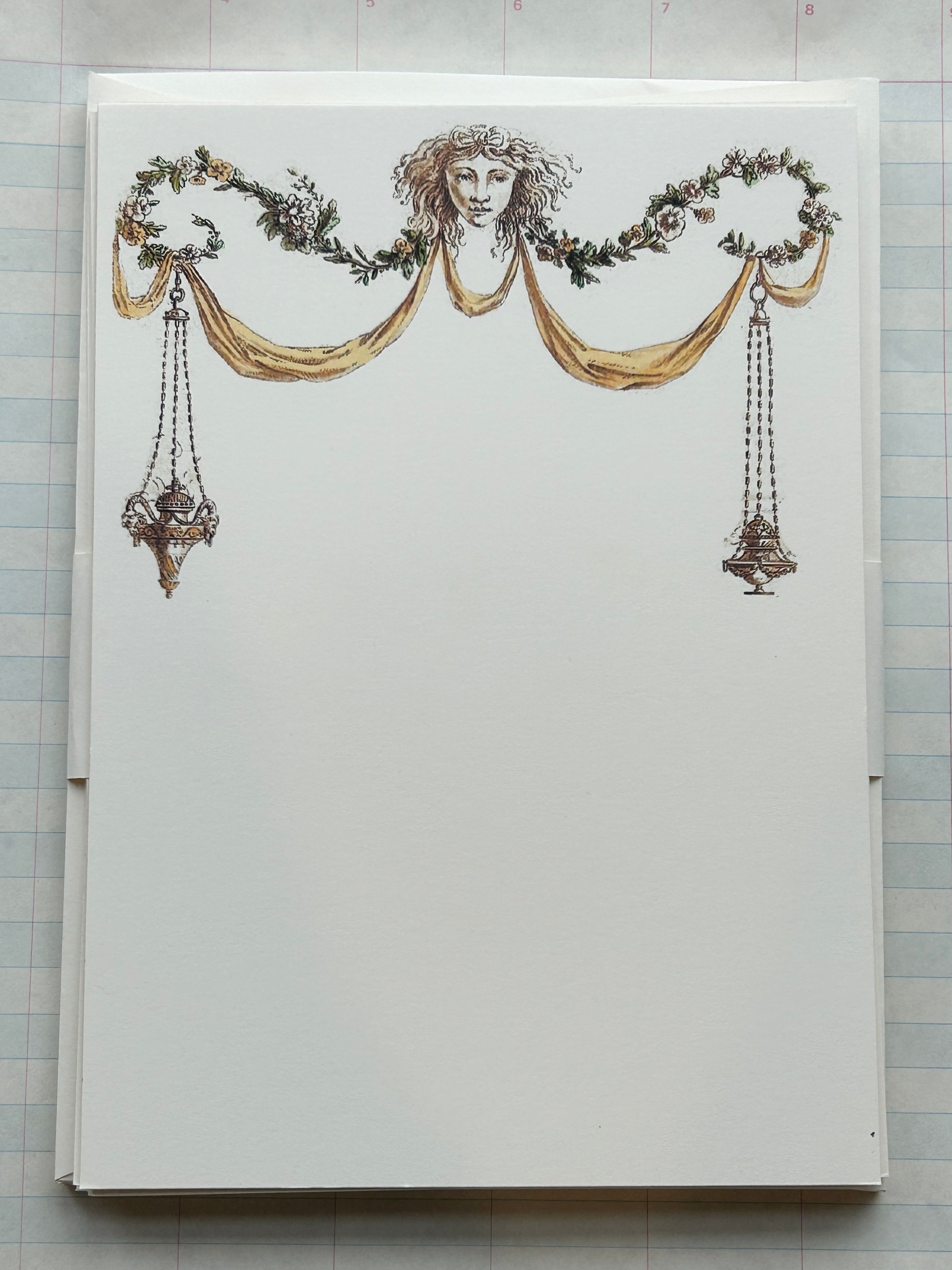 Goddess Laurel Stationery Set