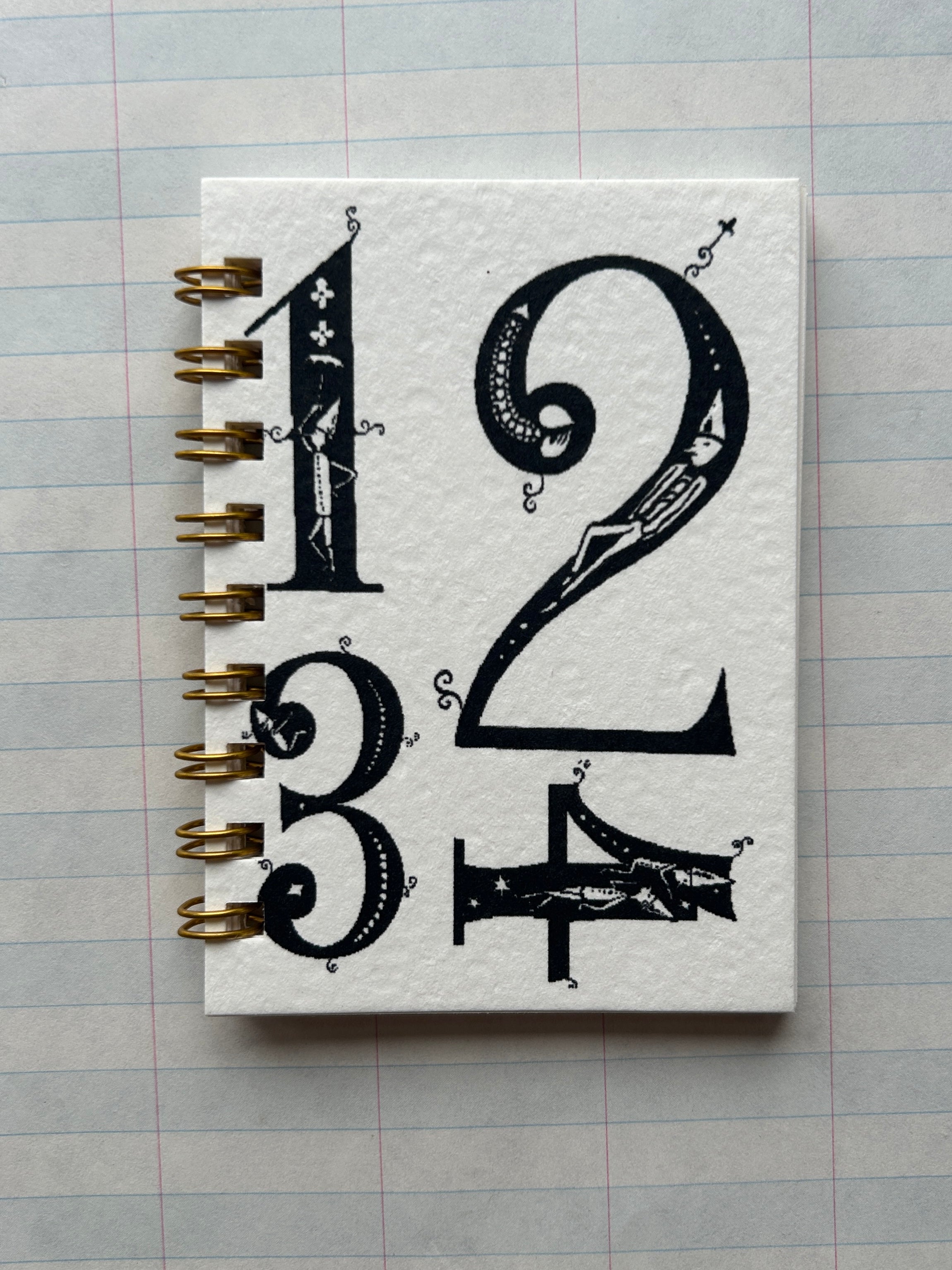 Fanciful Numbers Teeny Tiny Pocket Notebook