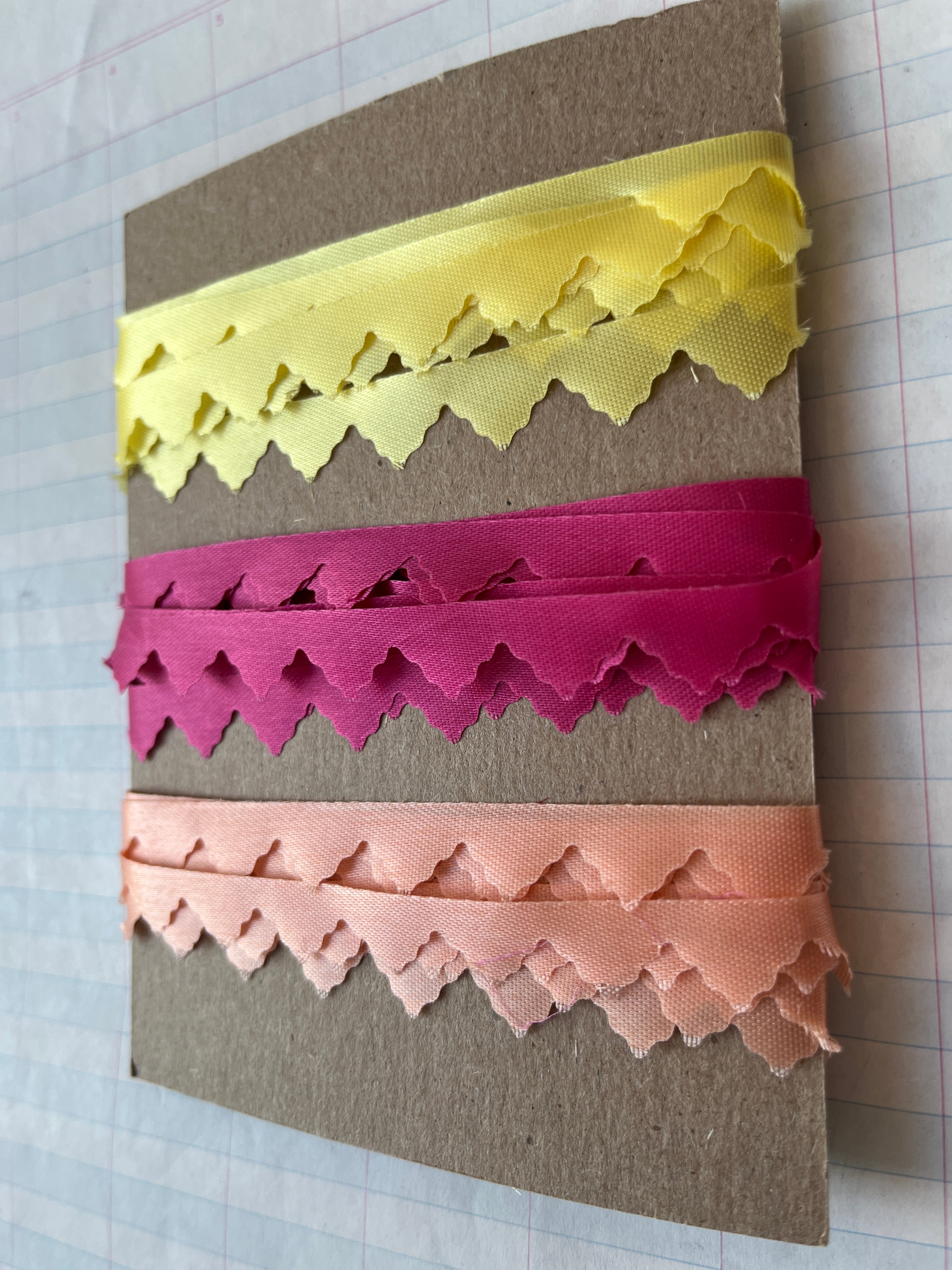 Collection of Pinked Ribbons