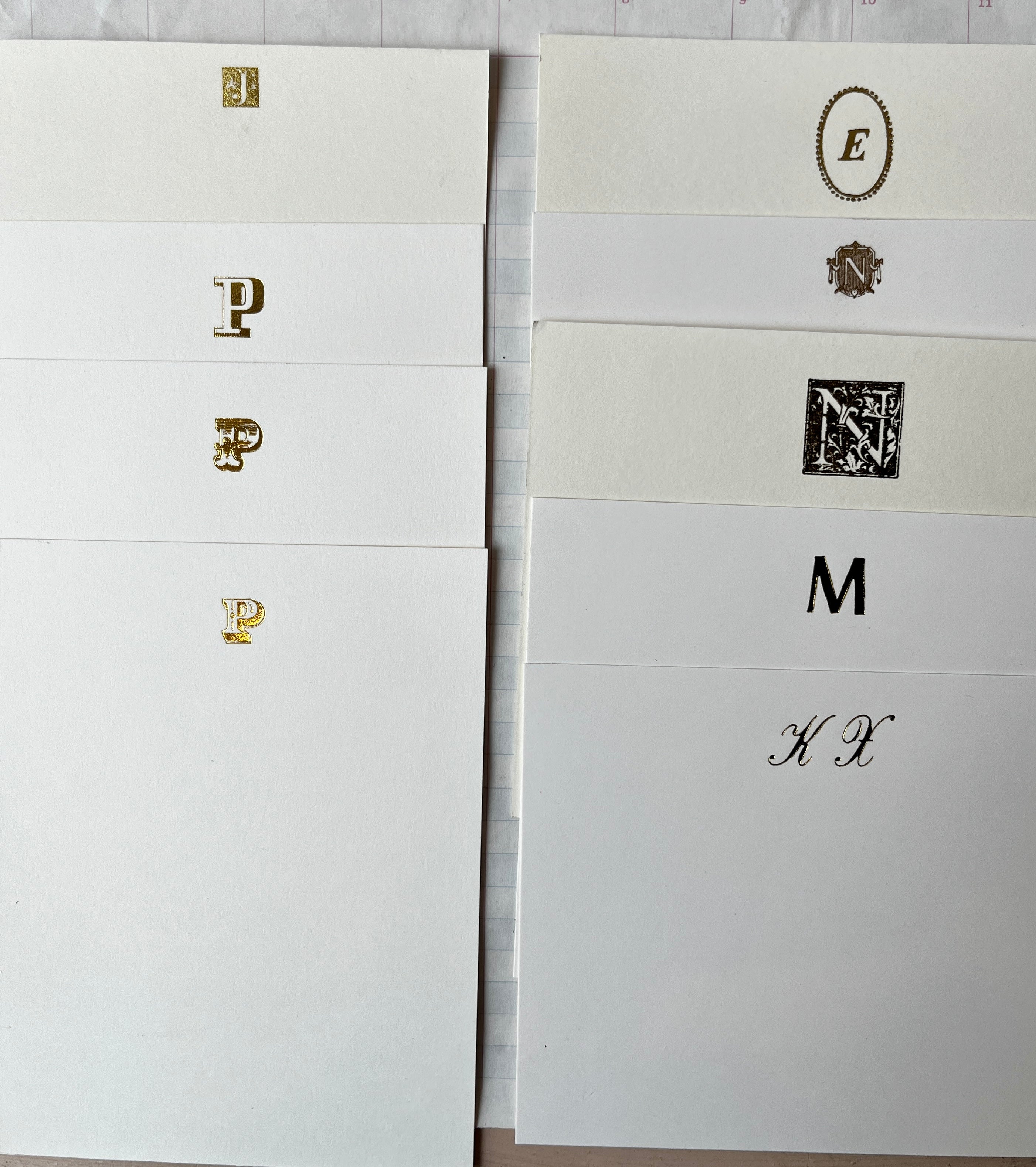 MADE TO ORDER: Parcel Custom Foil-pressed Stationery, Monogram Stationery, Bespoke - PARCEL