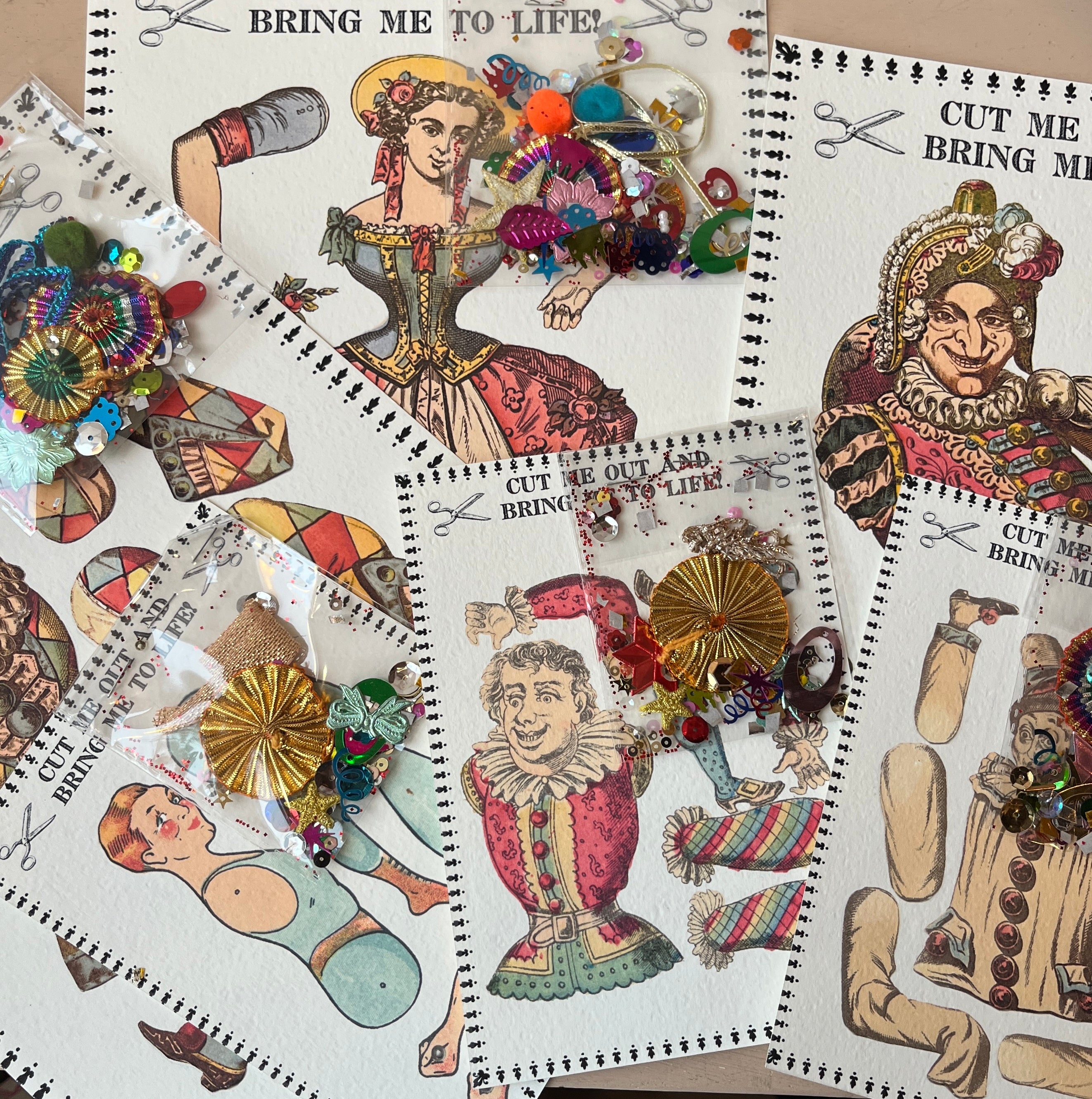 Articulated Paper Puppets