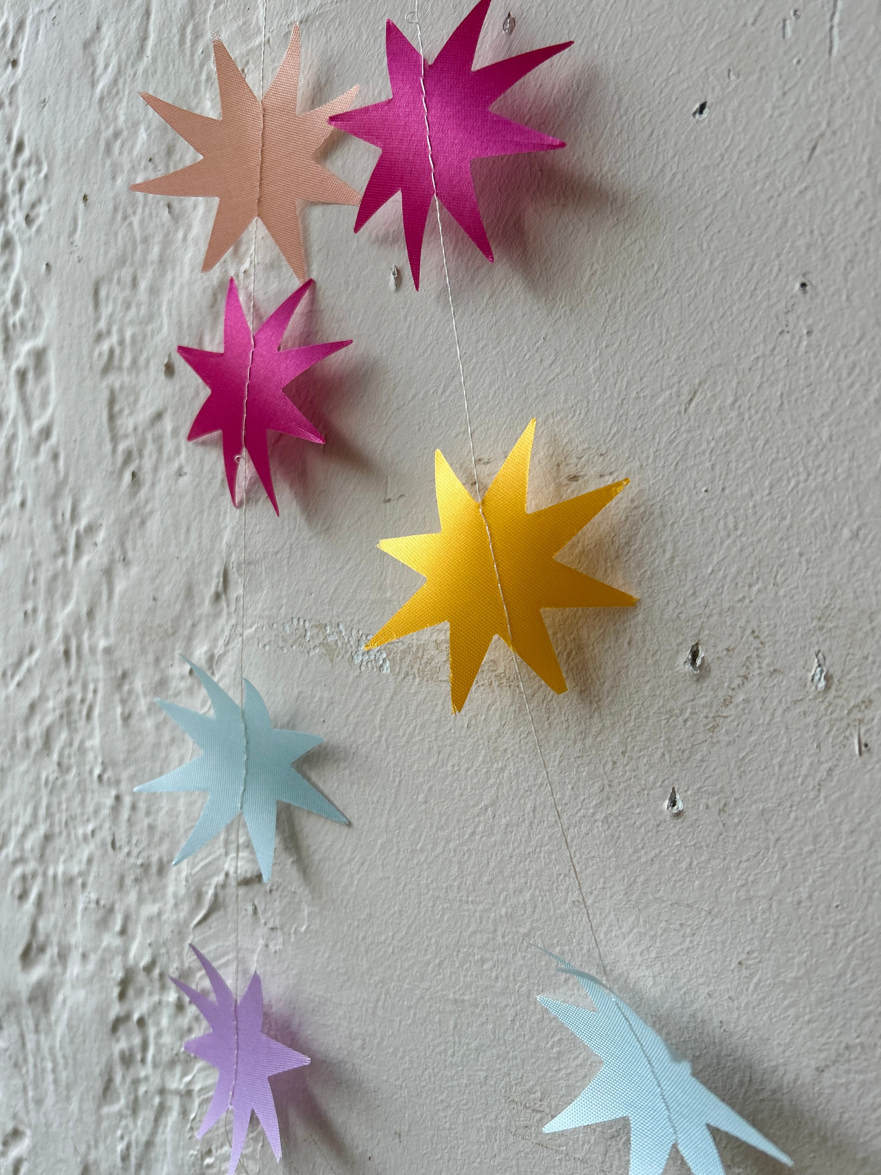 Stitched Starburst Garland - Fruity Colors