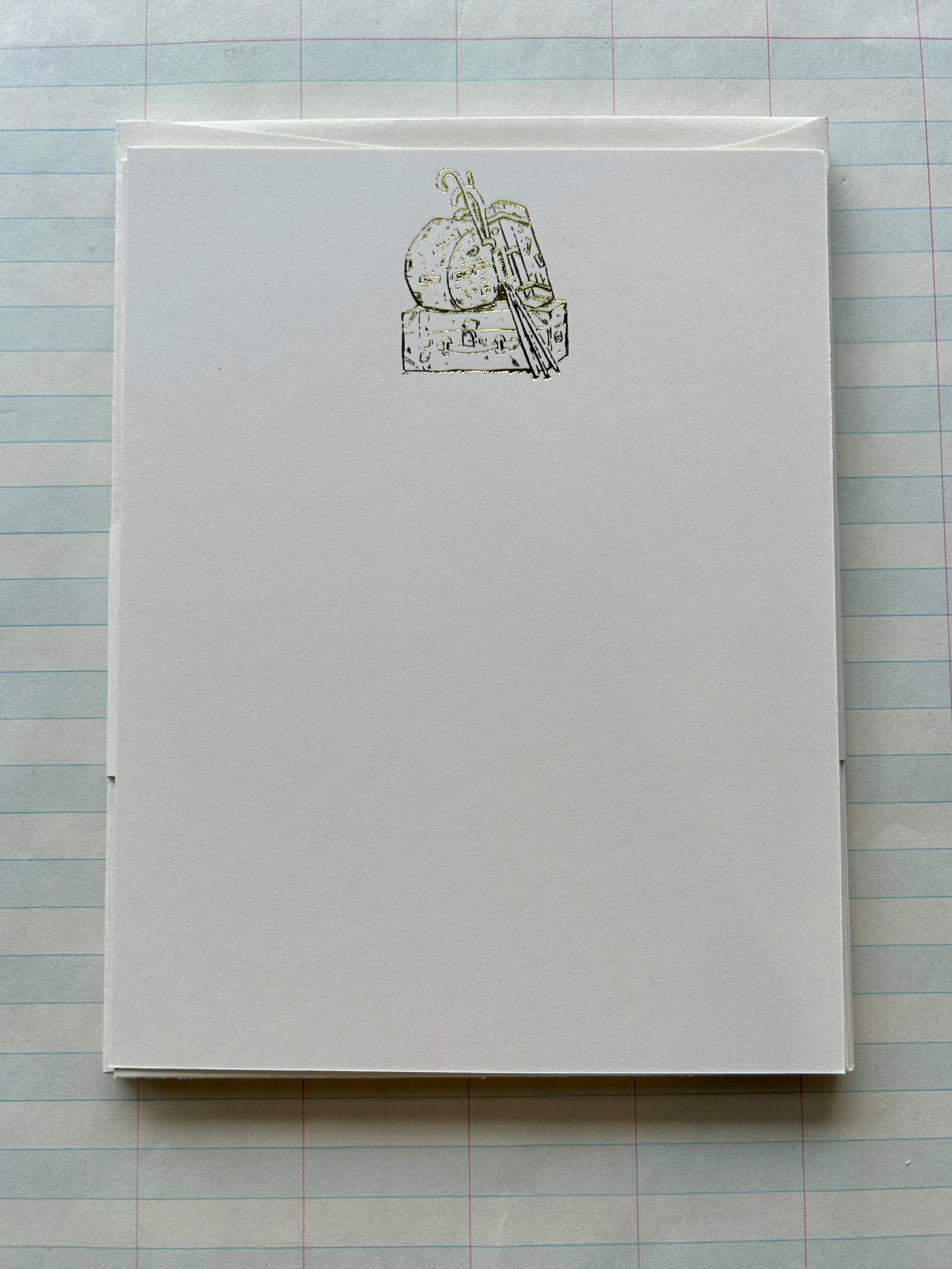 All Packed Up Foil Pressed Stationery