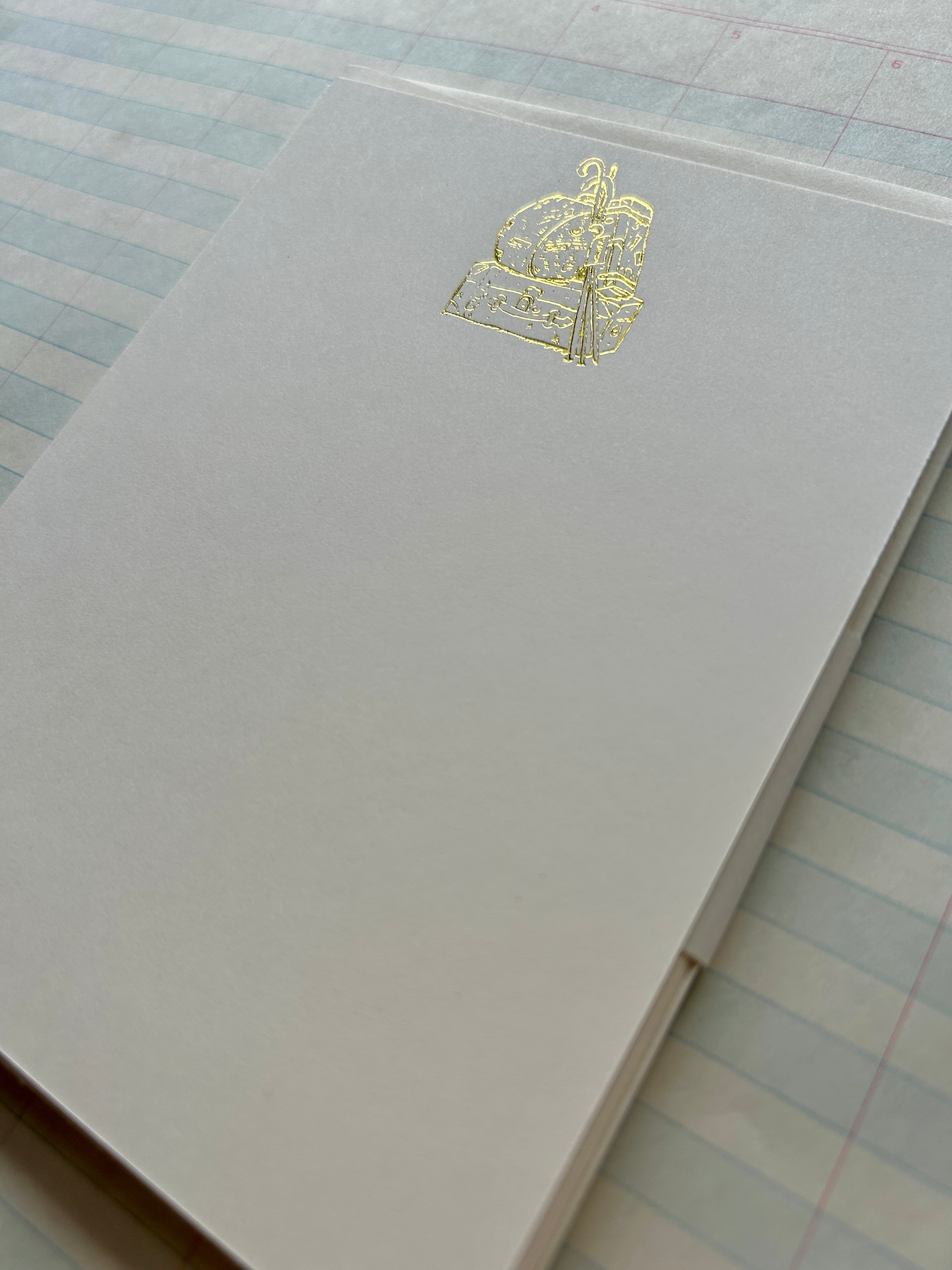 All Packed Up Foil Pressed Stationery