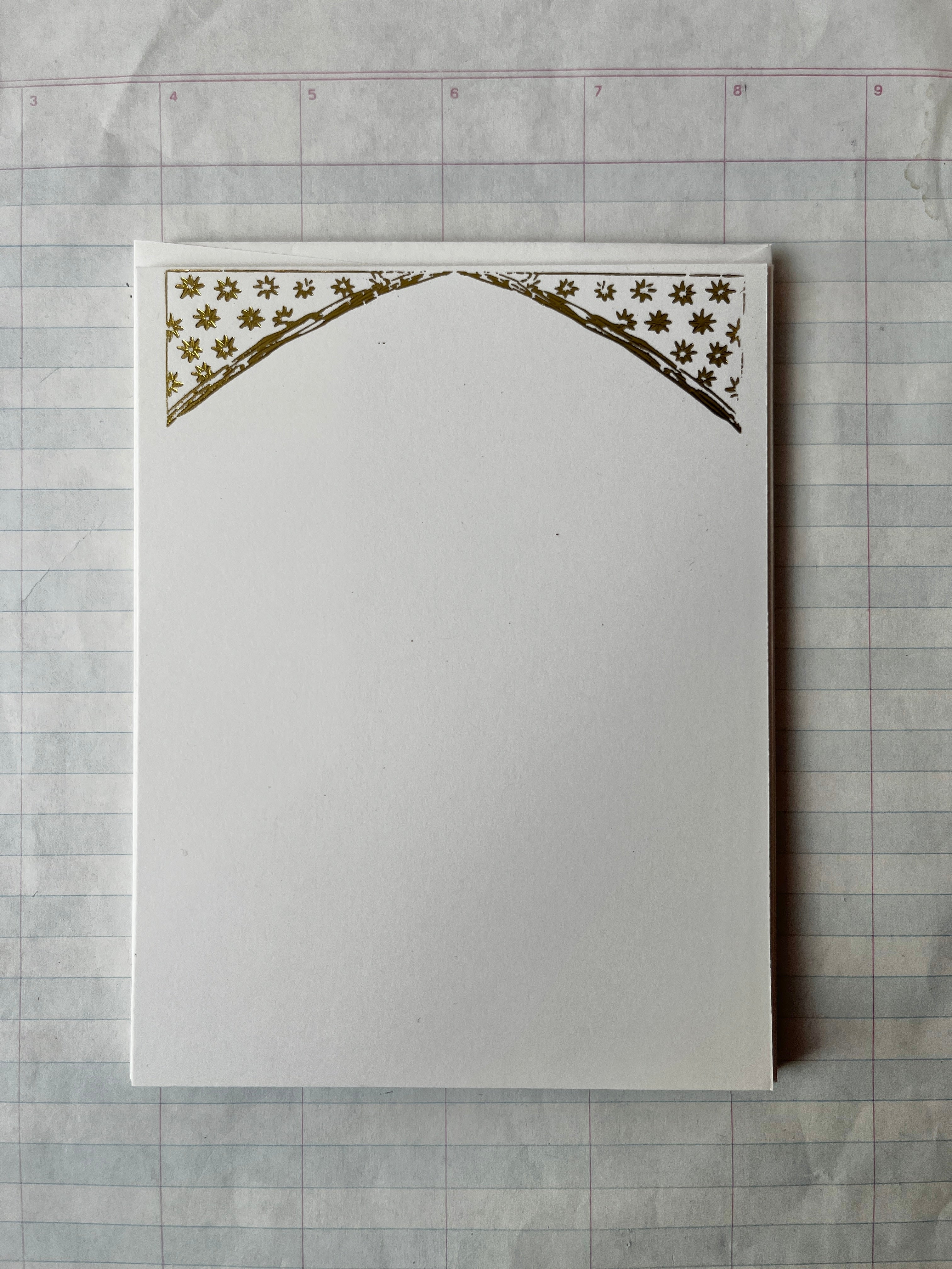 Star Festoon Foil Pressed Stationery