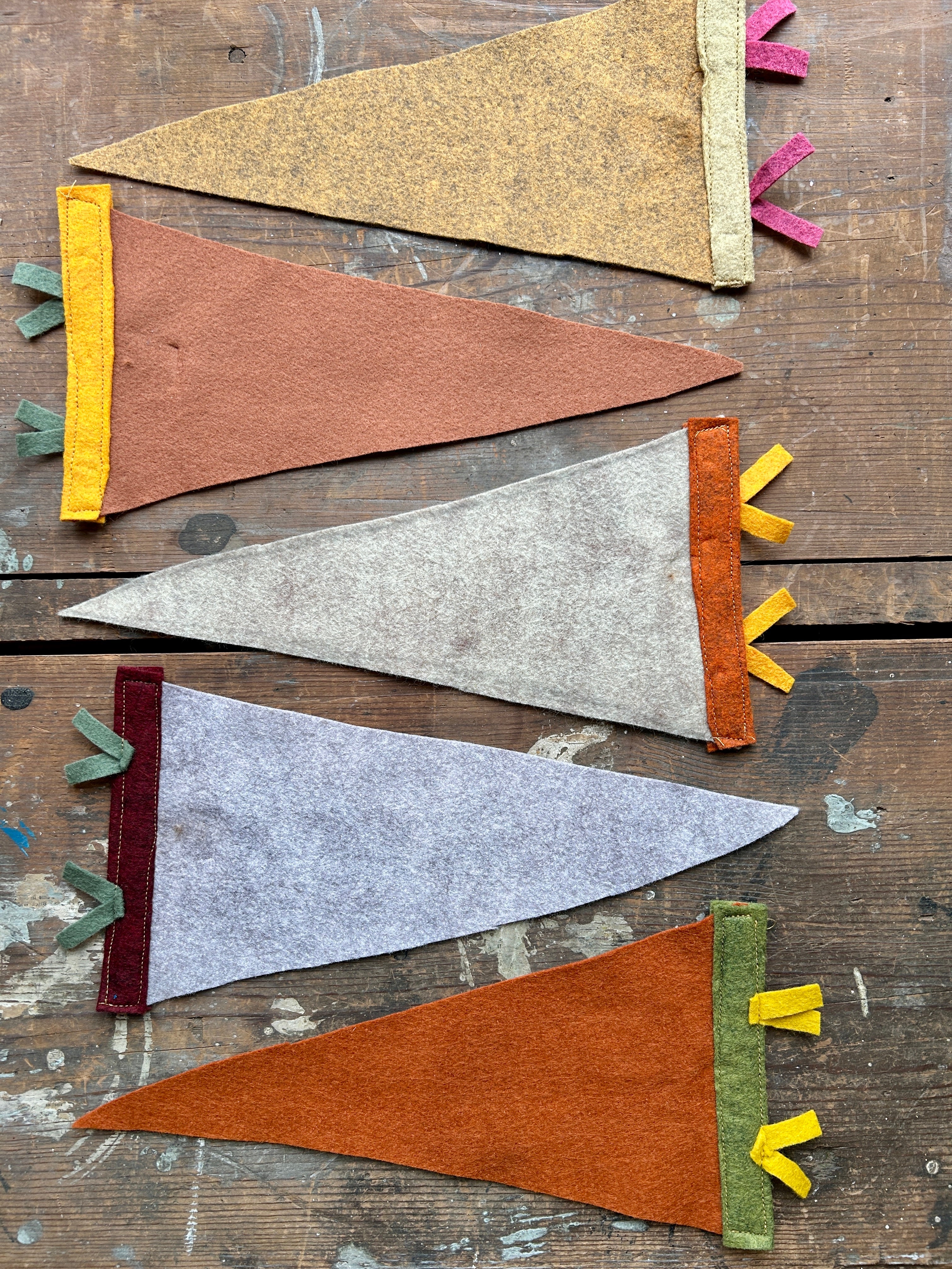 Handmade Pennant Wall Hanging Plain