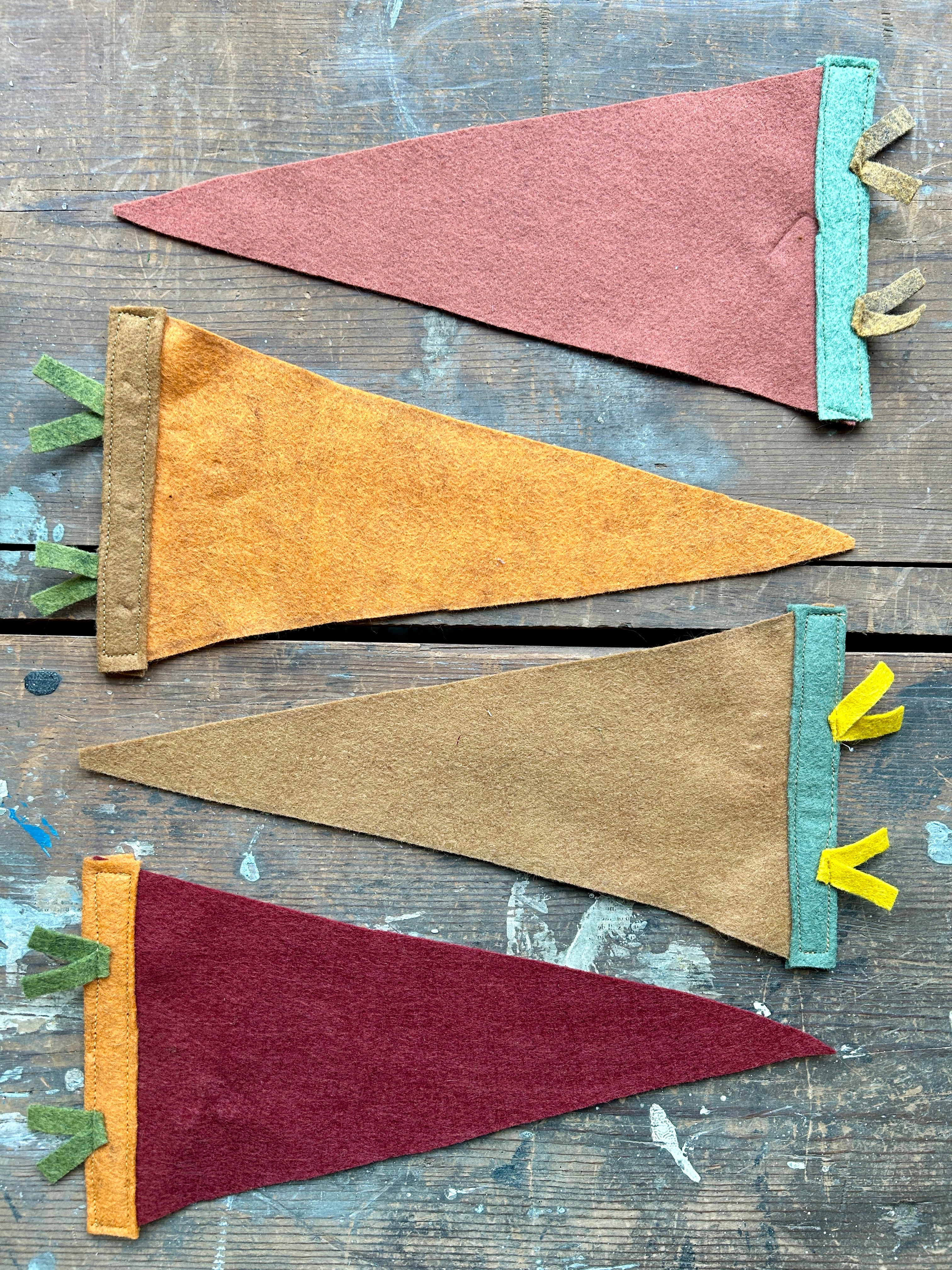 Handmade Pennant Wall Hanging Plain