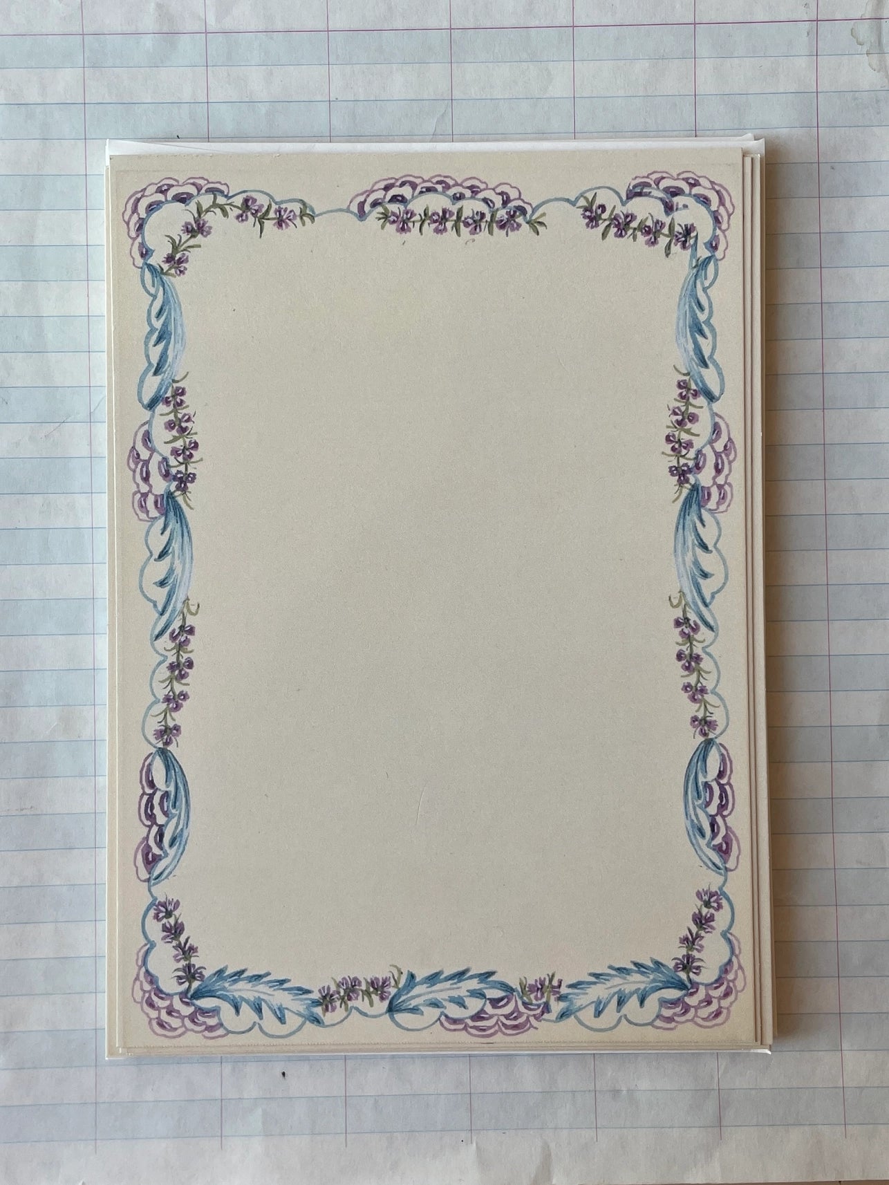 French Menu Frames Stationery Sets Series I